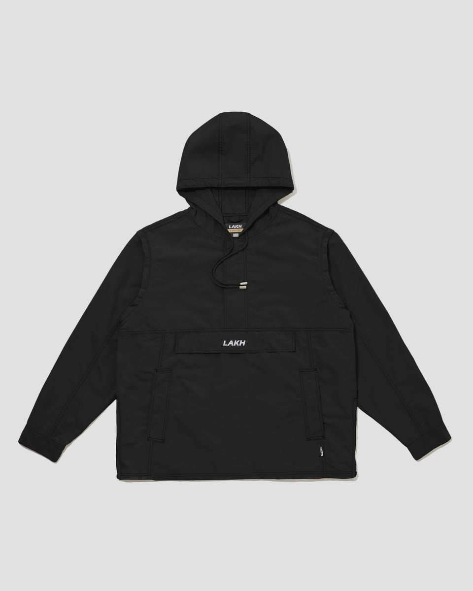 Detachable Sleeve Anorak Jacket Black LAKH