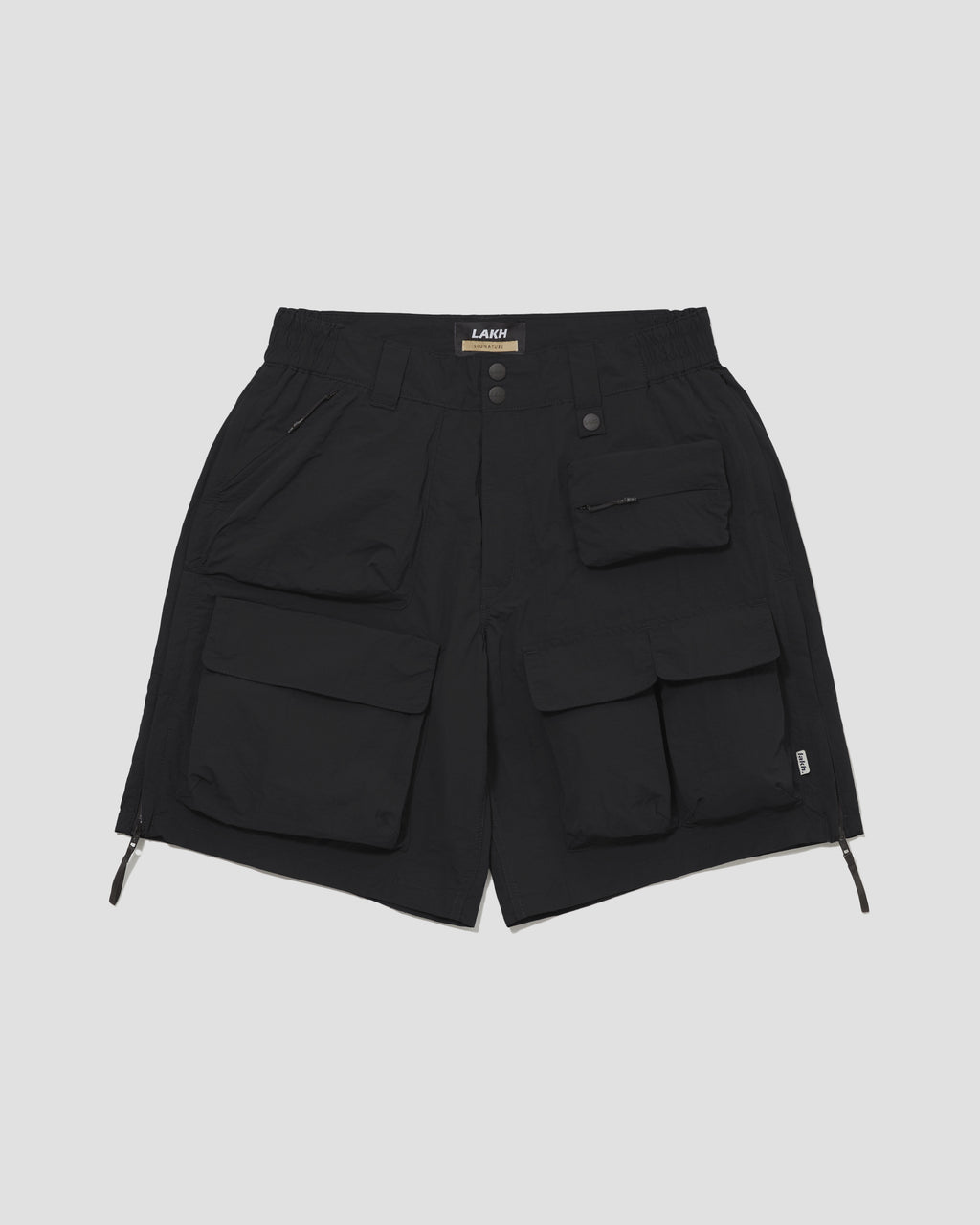 Functional Ten Pockets Cargo Shorts - Black