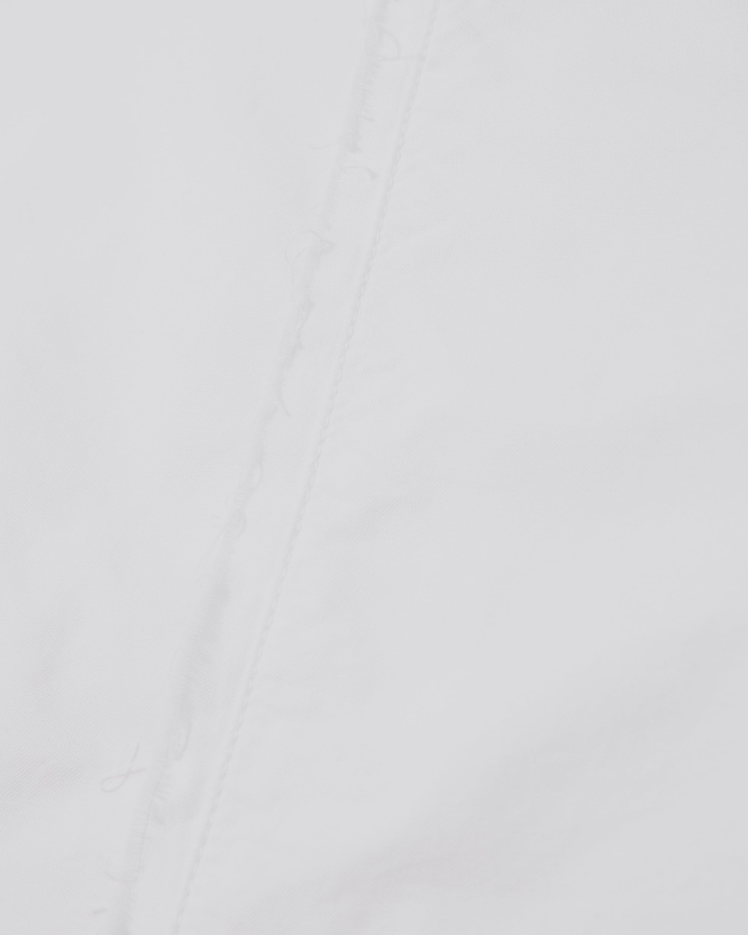 Raw Edge L/S Patch Shirt - White