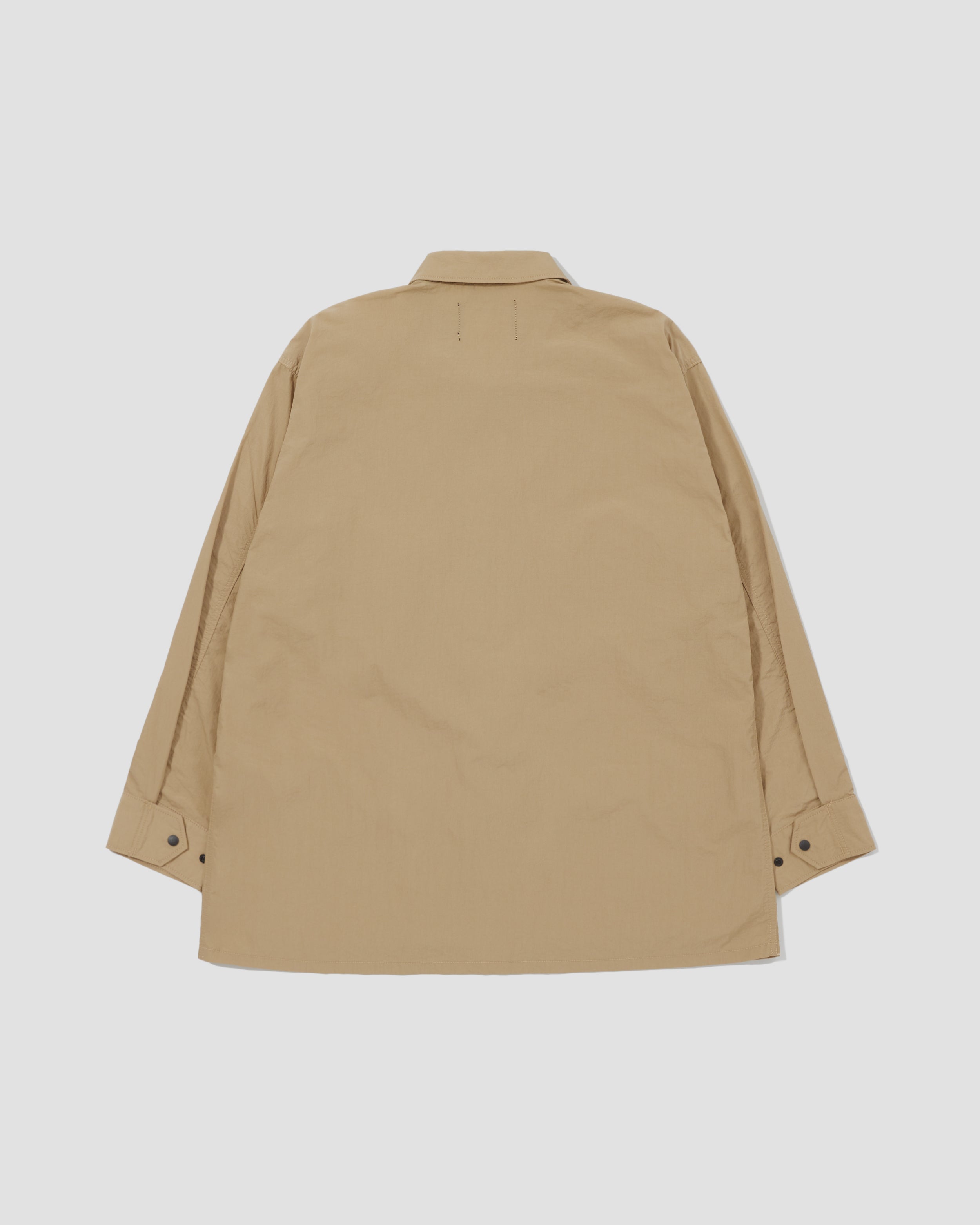 Six Pockets Oversized L/S Shirt - Sand