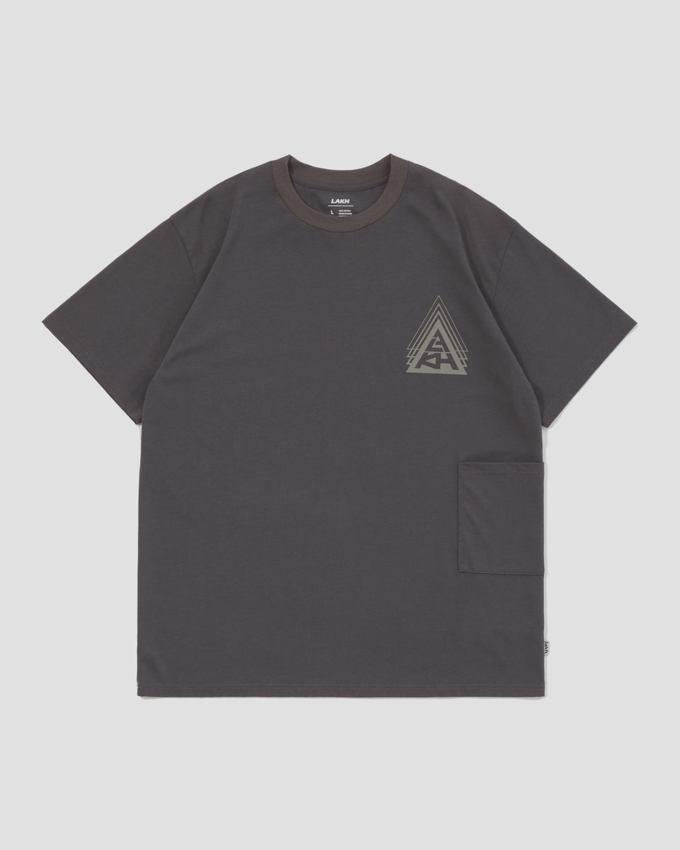 Tri-Logo Pocket Tee - Grey – LAKH