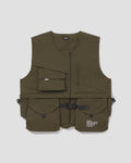 LAKH X WISDOM Multi-Pockets Four Way Vest - Army