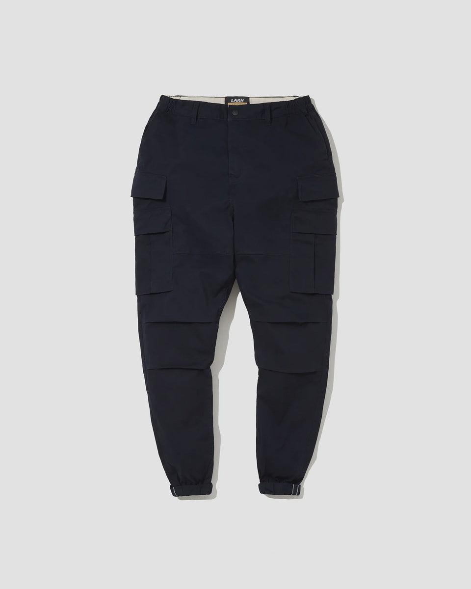 Pinroll Jogger Cargo Pants Navy LAKH