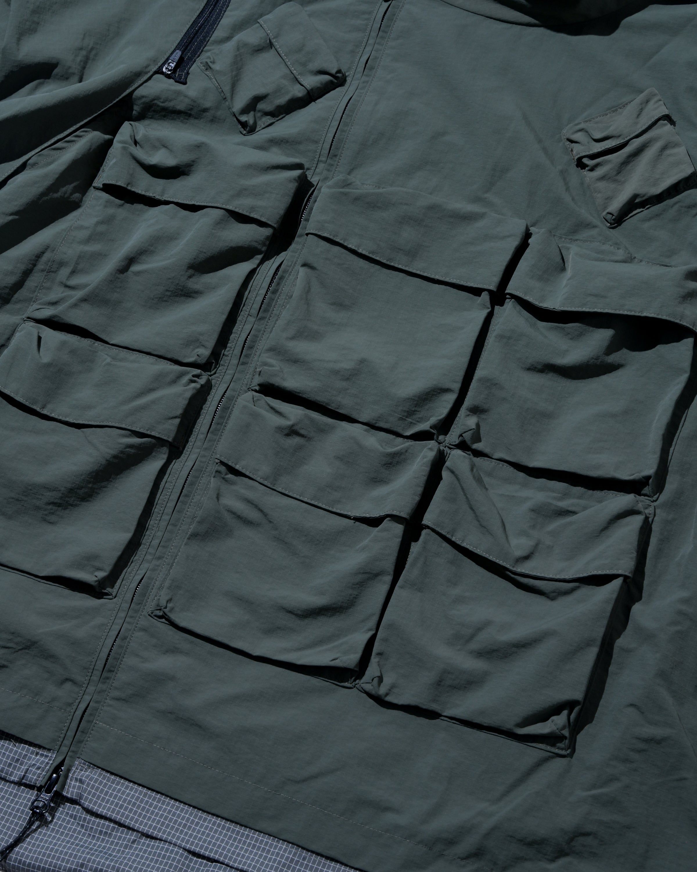 Double-way Detachable Vest Jacket - Army Green