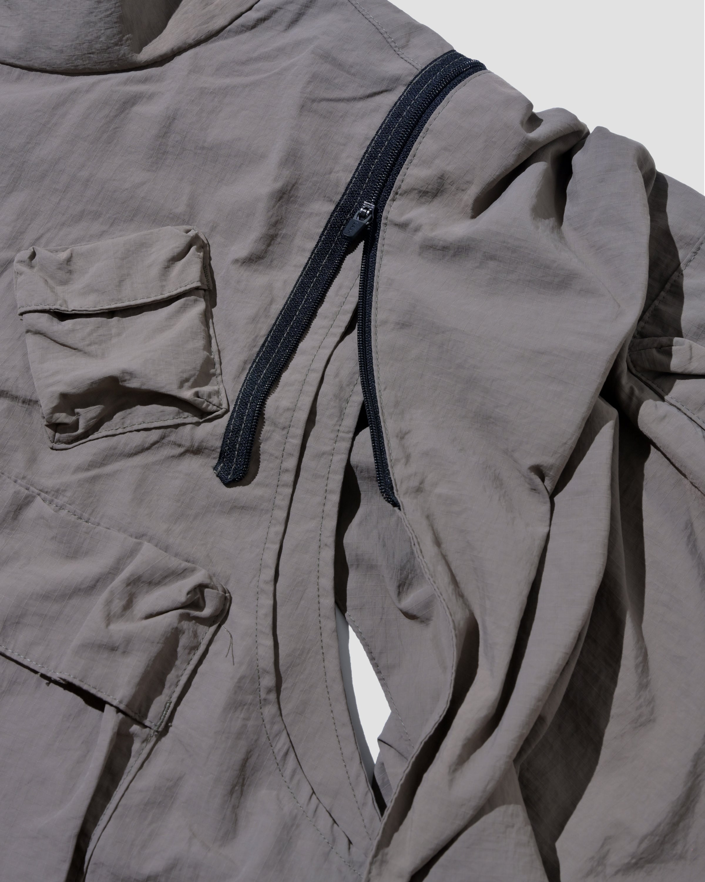 Double-way Detachable Vest Jacket - Khaki