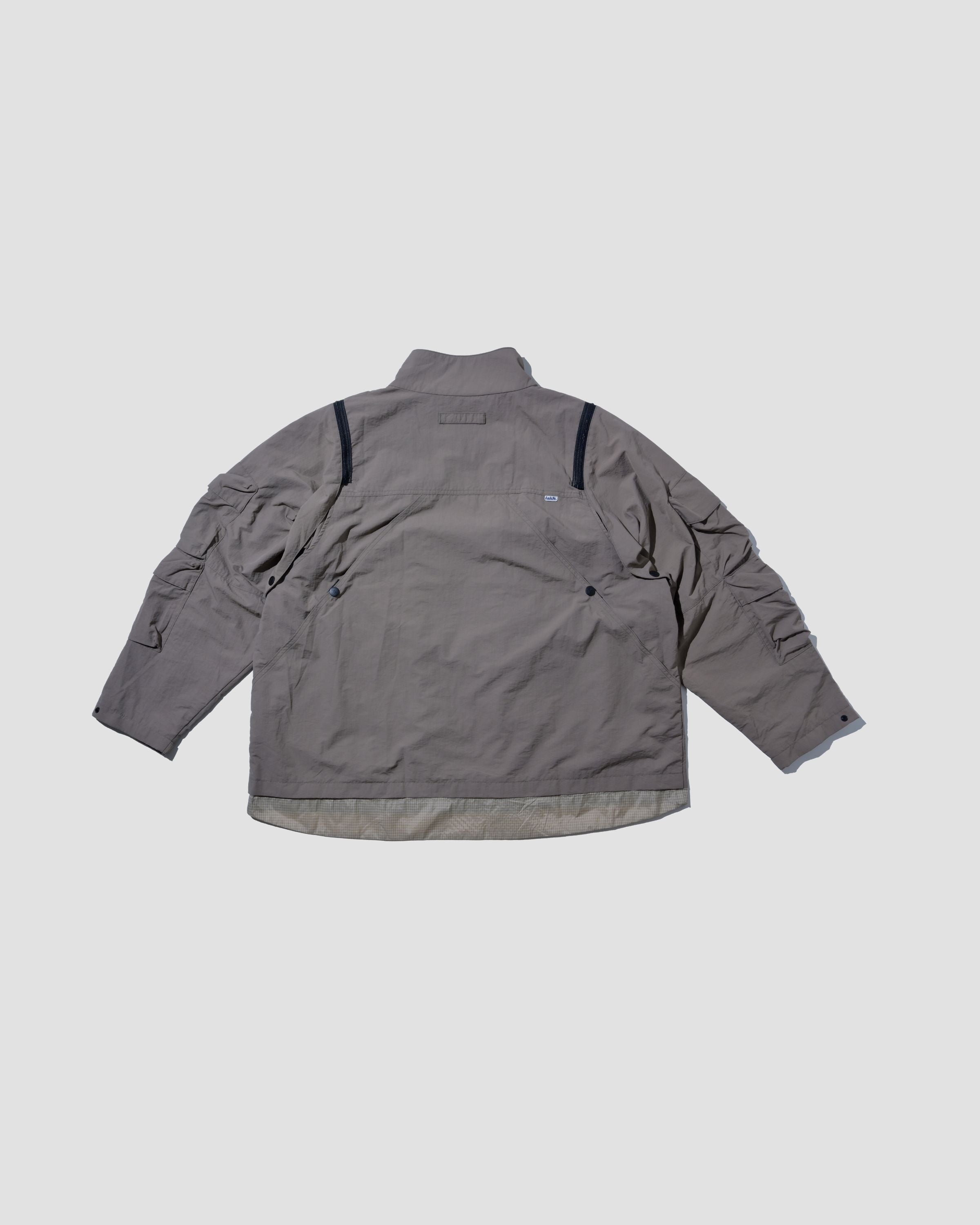 Double-way Detachable Vest Jacket - Khaki