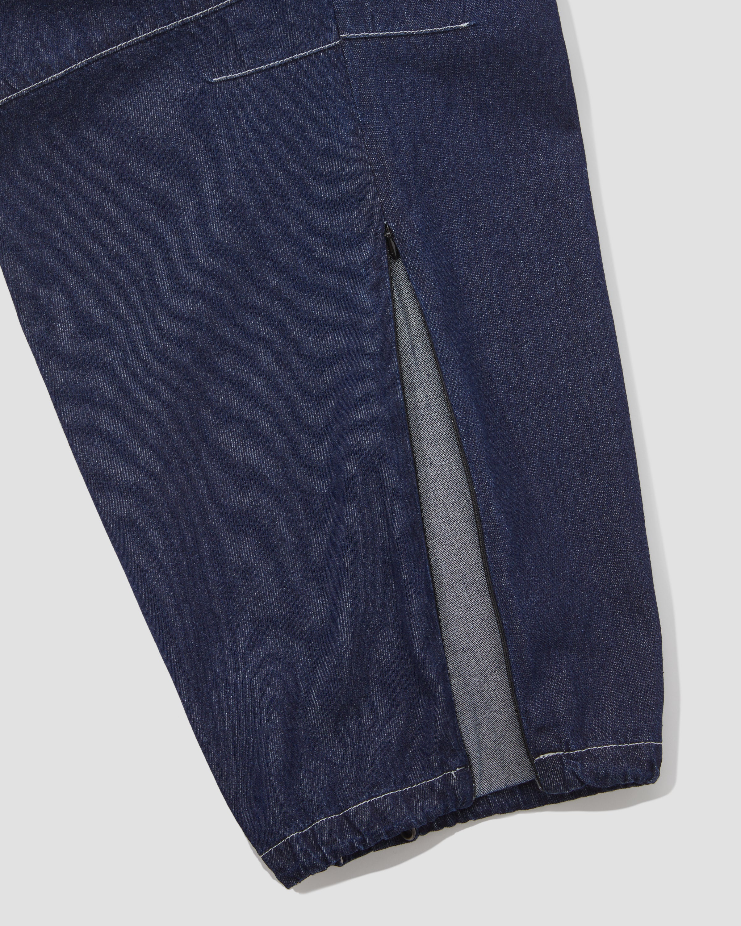 Recycled Denim Functional Ten Pockets Cargo Pants - Regular