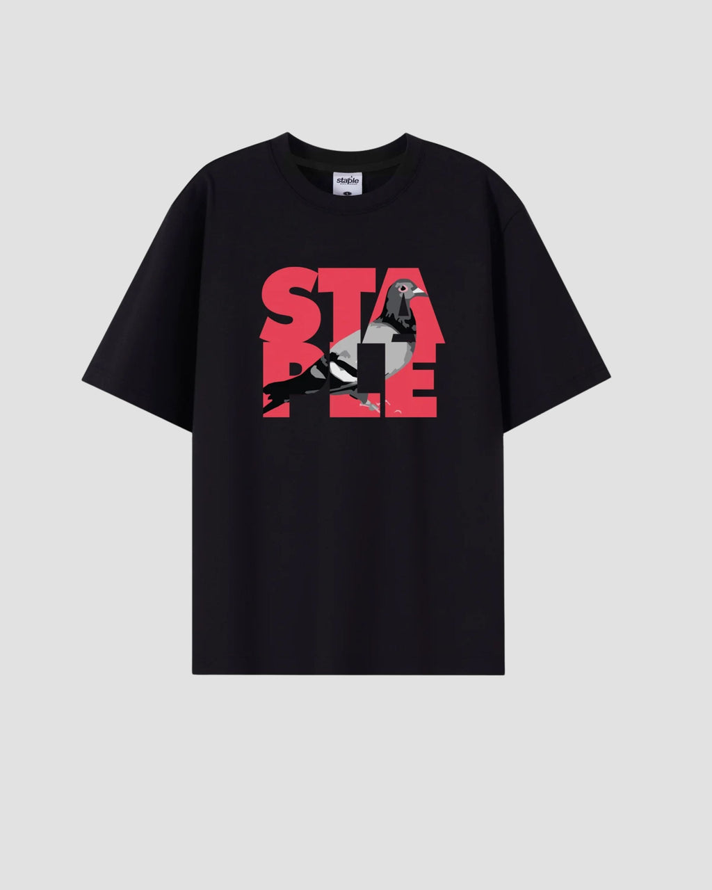 STAPLE LOGO FILL TEE - Black