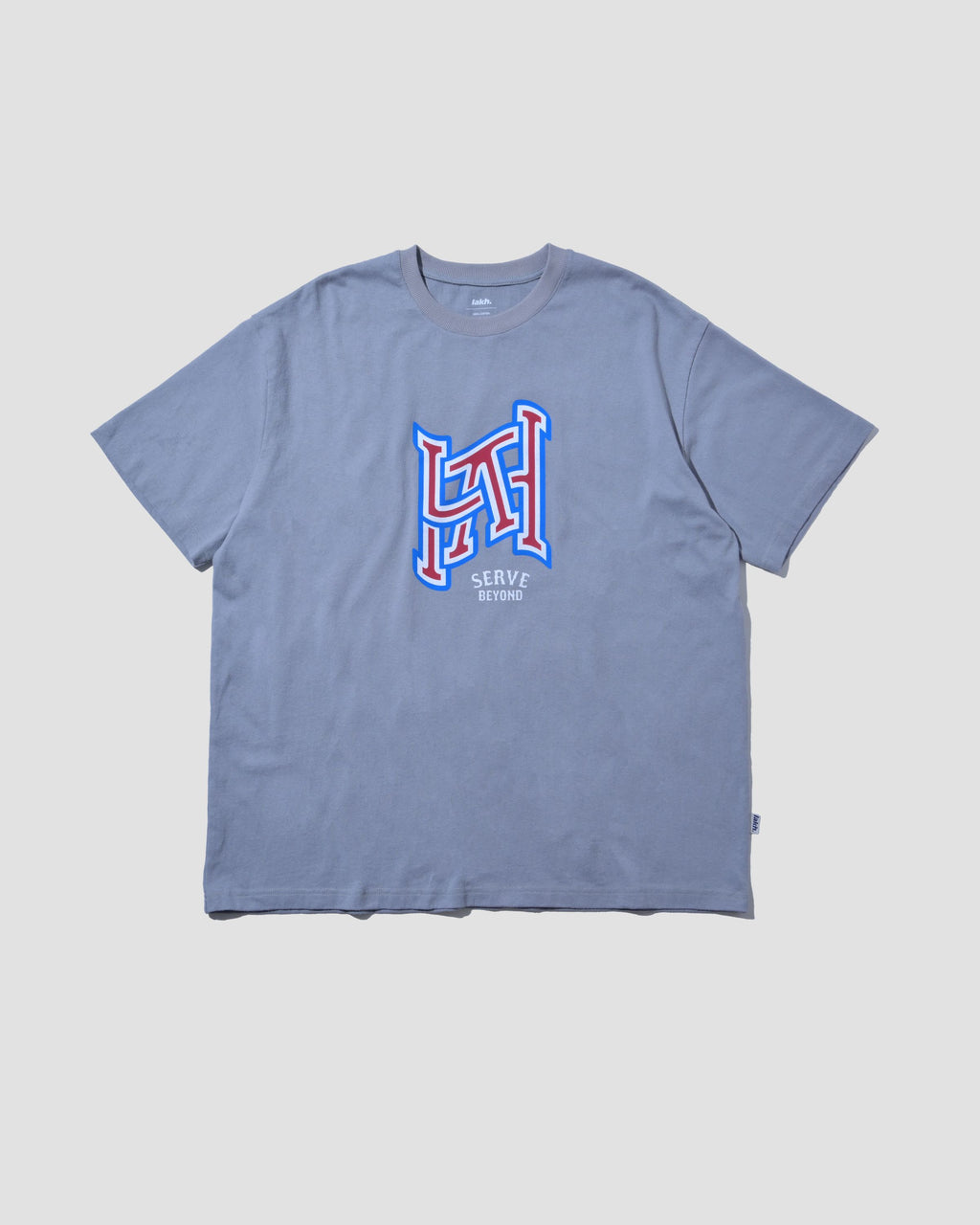 College Logo Tee - Steel Blue