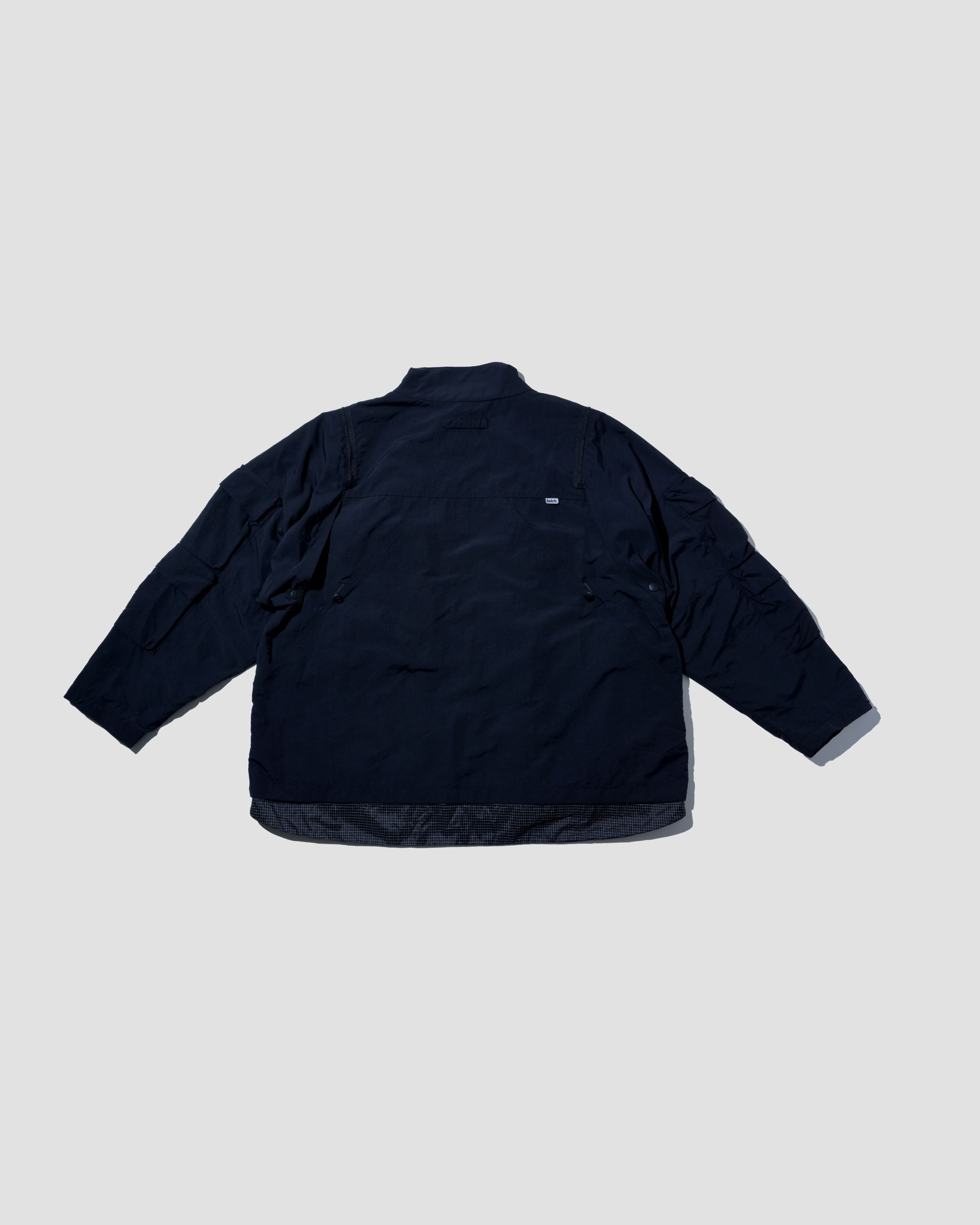 Double-way Detachable Vest Jacket - Black