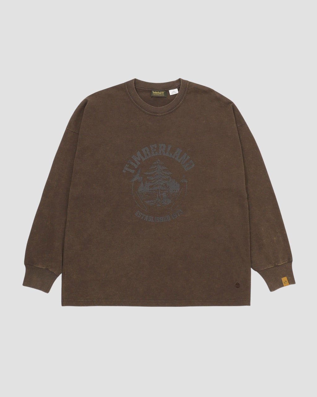 Timberland® Tokyo Design Collective Graphic Long Sleeve Tee - Chocolate Brown