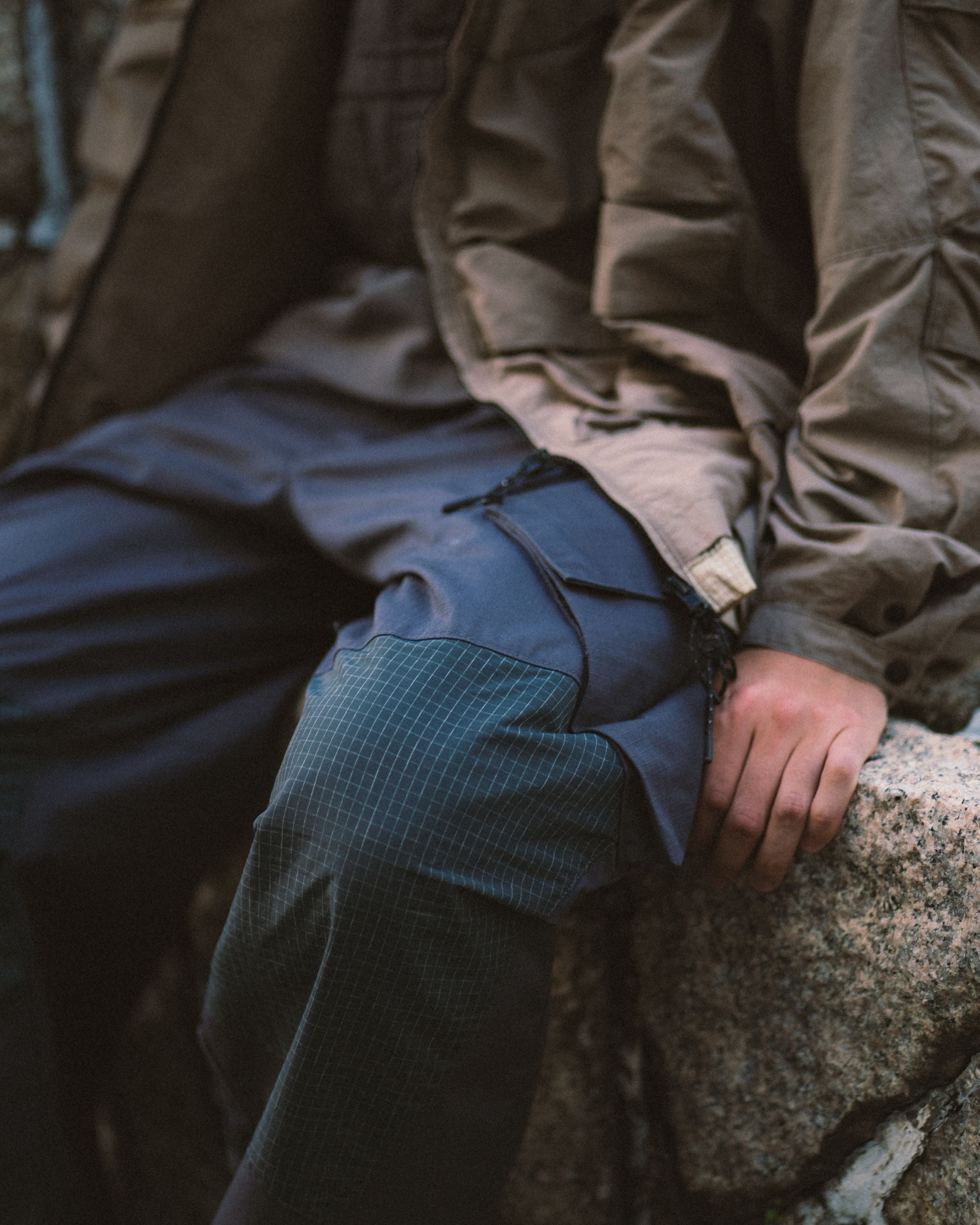 Big Pocket In Pockets Ripstop Cargo Pants - Navy