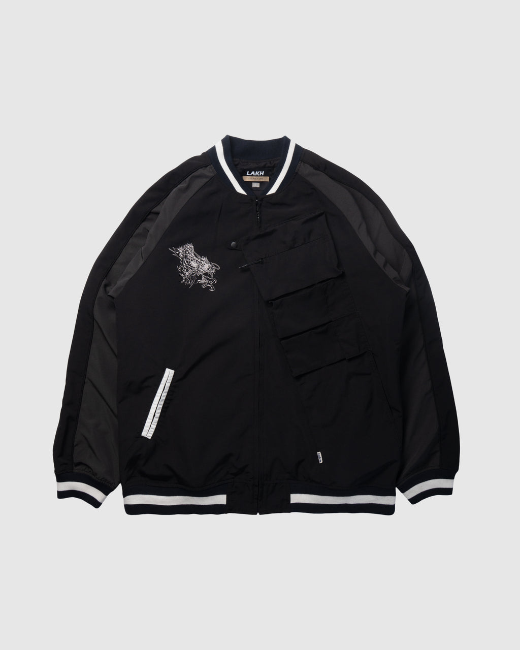 Azure Dragon Souvenir Jacket - Black