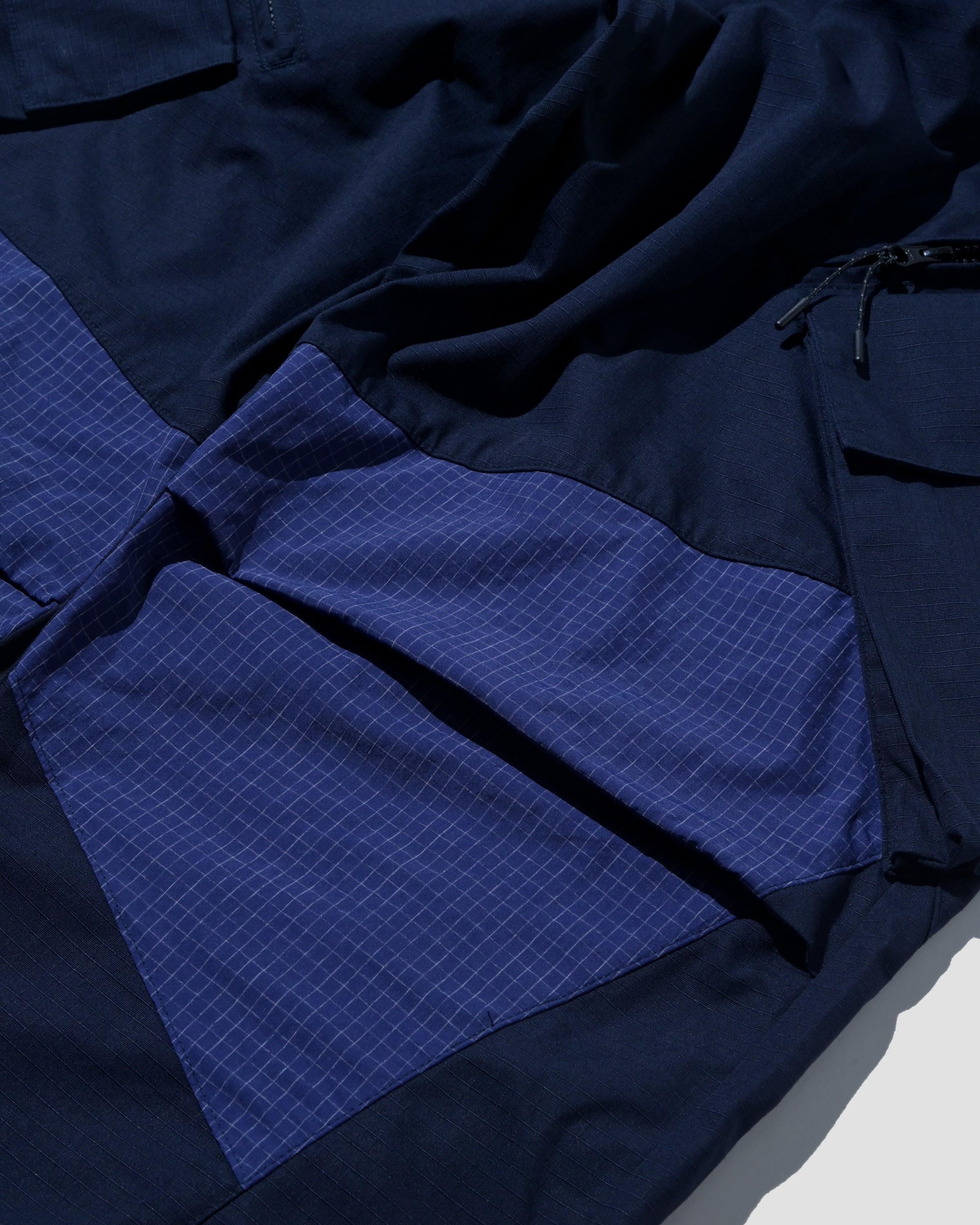 Big Pocket In Pockets Ripstop Cargo Pants - Navy