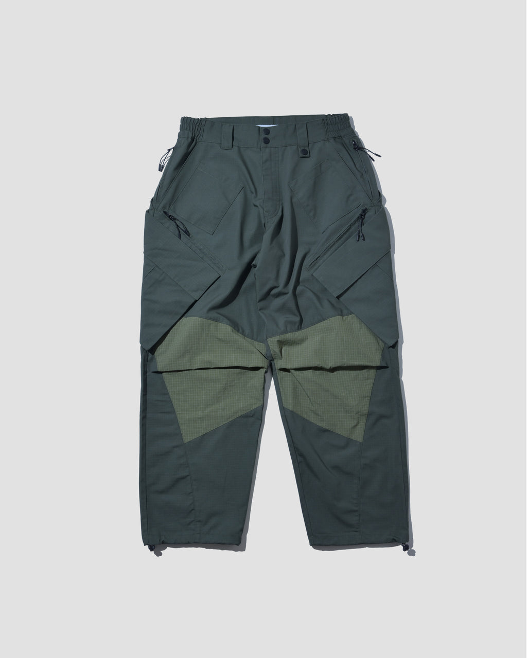 Big Pocket In Pockets Ripstop Cargo Pants - Olive