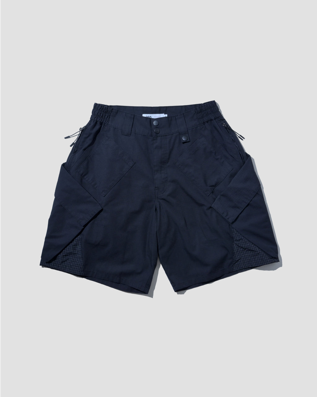 Big Pocket In Pockets Ripstop Cargo Shorts - Black