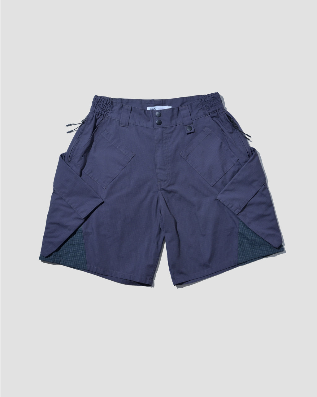 Big Pocket In Pockets Ripstop Cargo Shorts - Grey