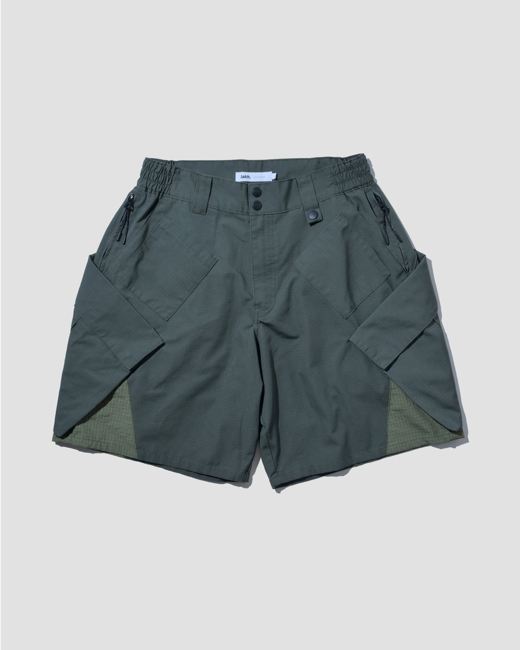 Big Pocket In Pockets Ripstop Cargo Shorts - Olive
