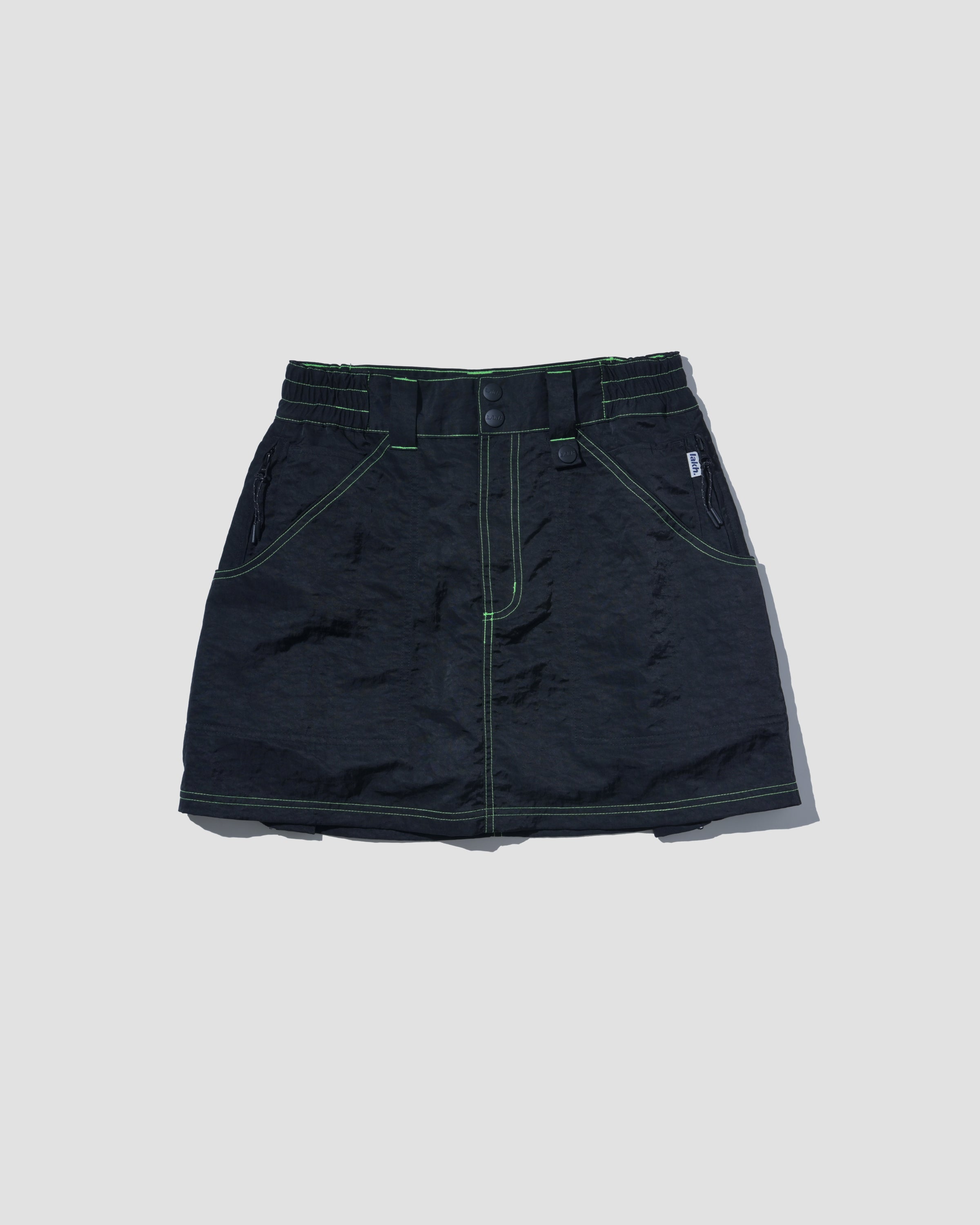 Big Pocket in pockets Cargo Skirt - Black