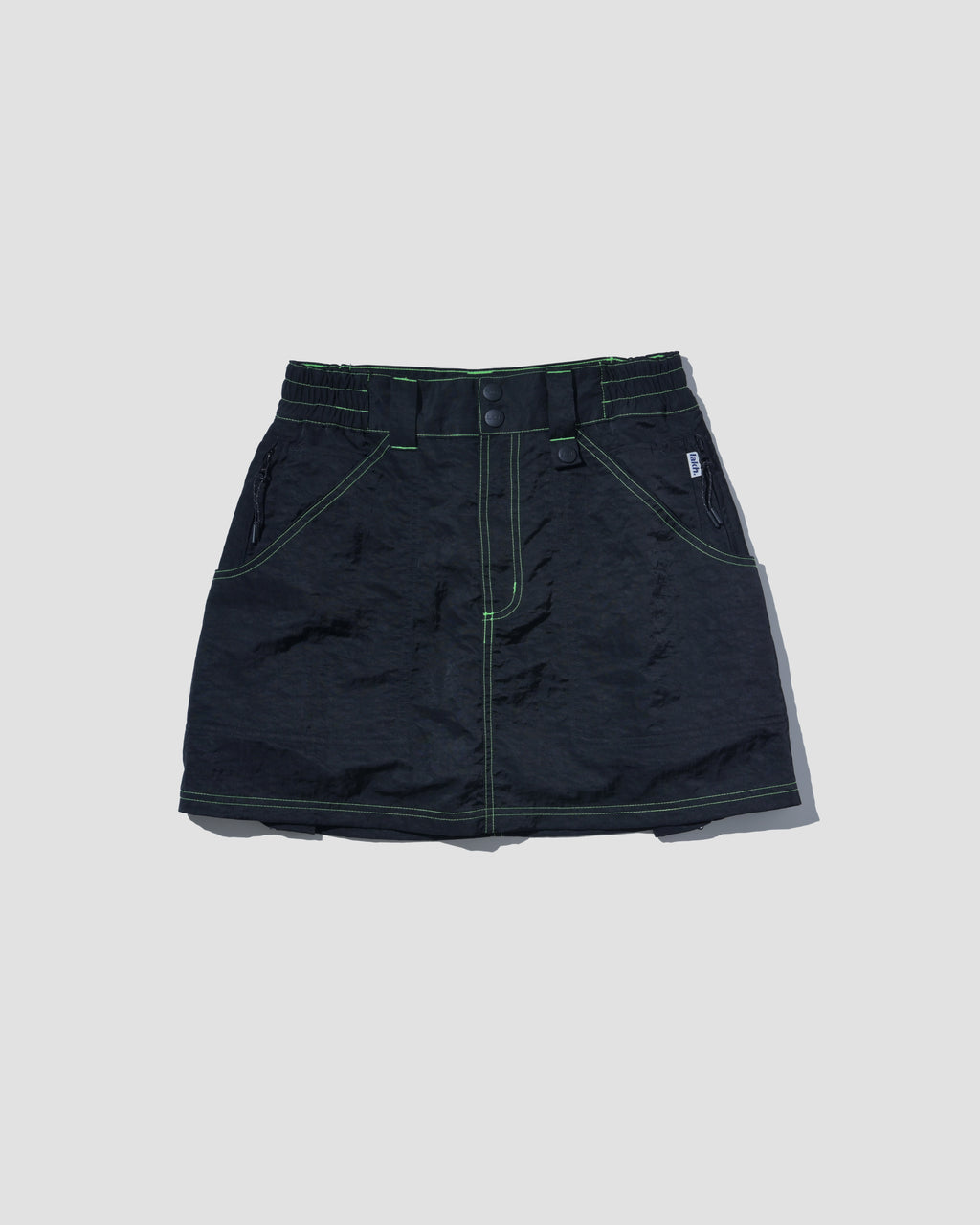 Big Pocket in pockets Cargo Skirt - Black