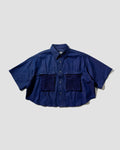 Breathable Western Field Cropped Shirt - Denim Navy