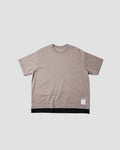 Contrast Distressed Layer Tee - Ash