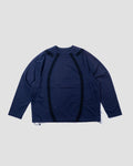 Cross-Body Paneled Sweatshirt - Navy