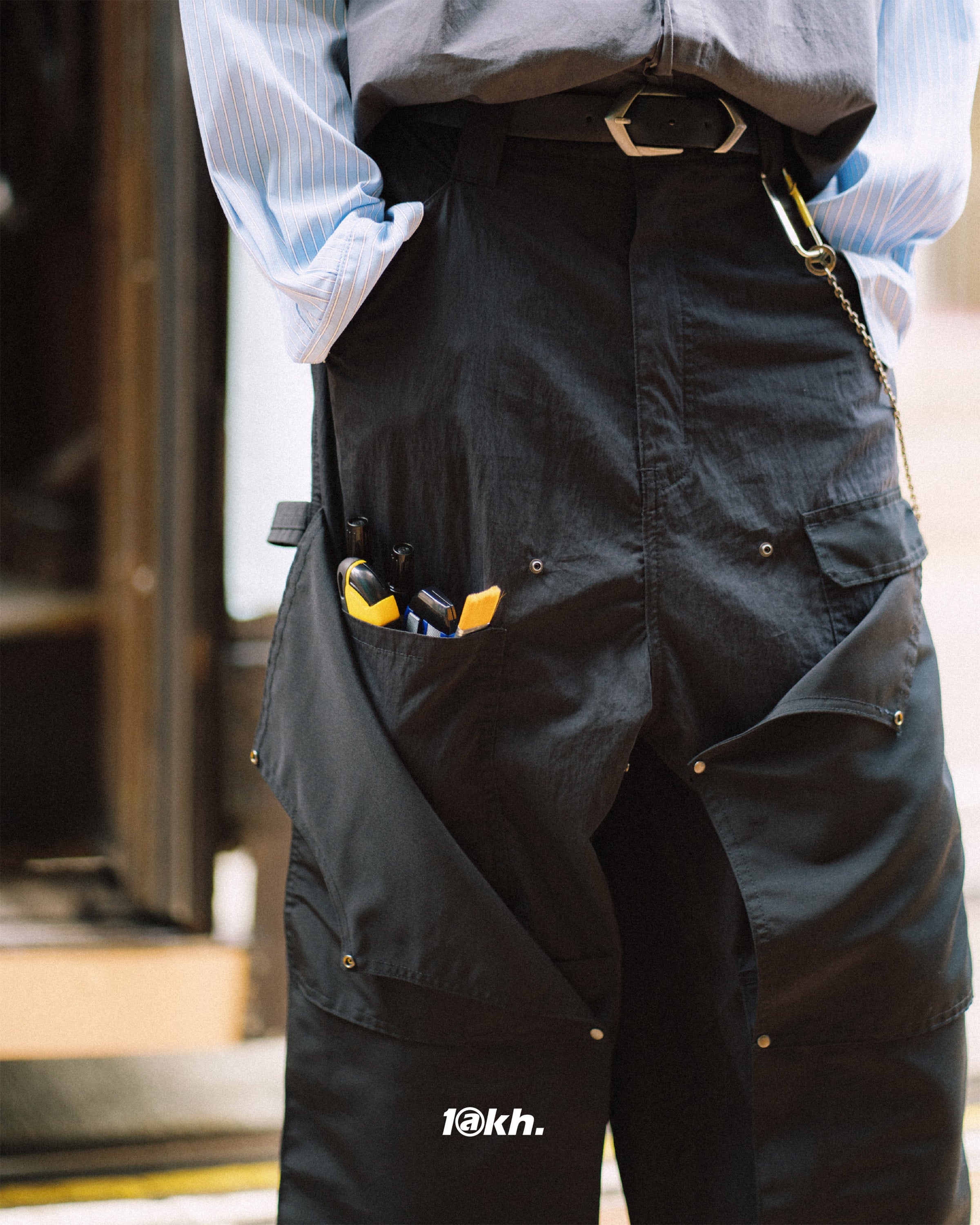 Double-Knee Functional Painter Pants - Black – LAKH