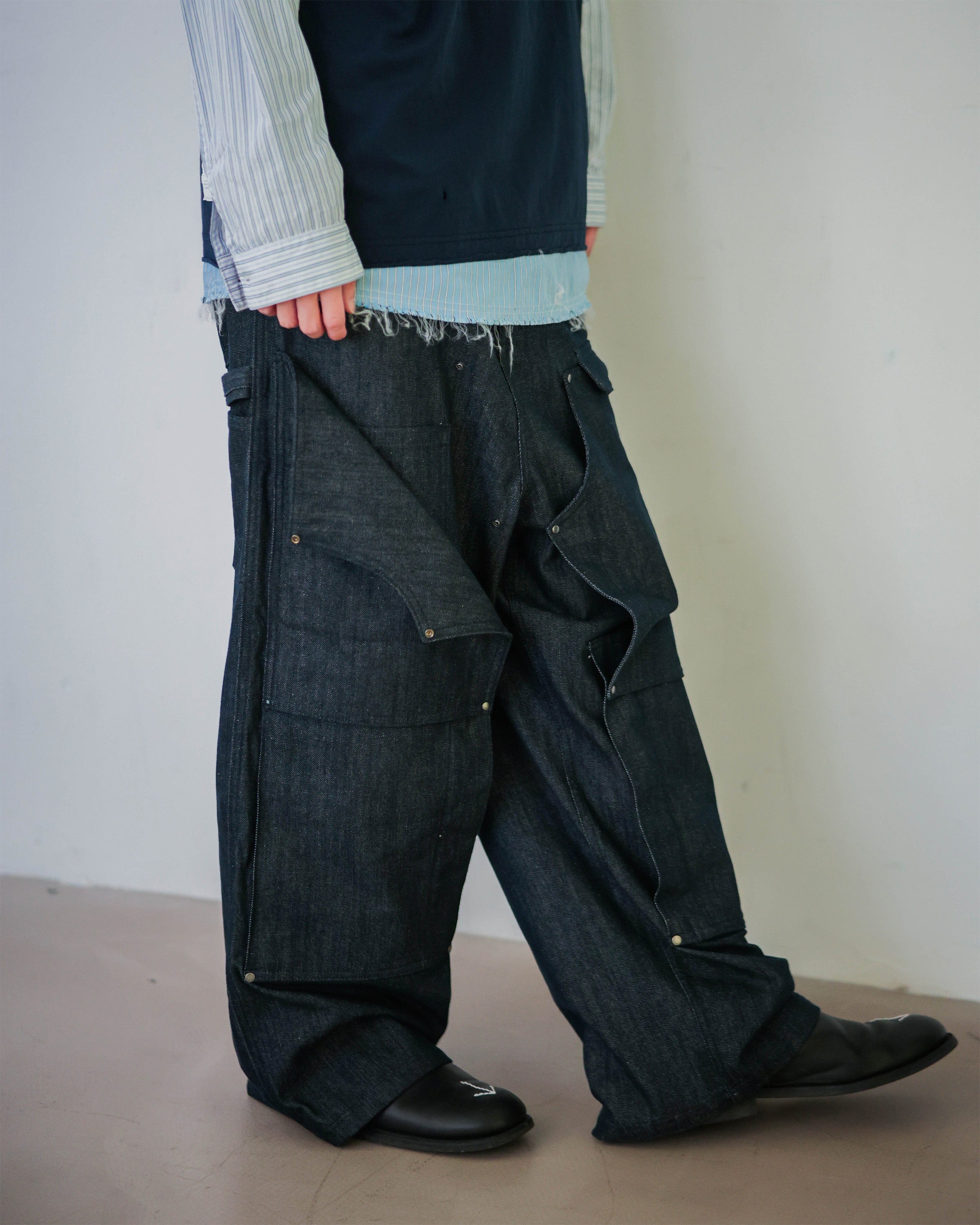 Double-Knee Functional Painter Pants - Denim Navy – LAKH