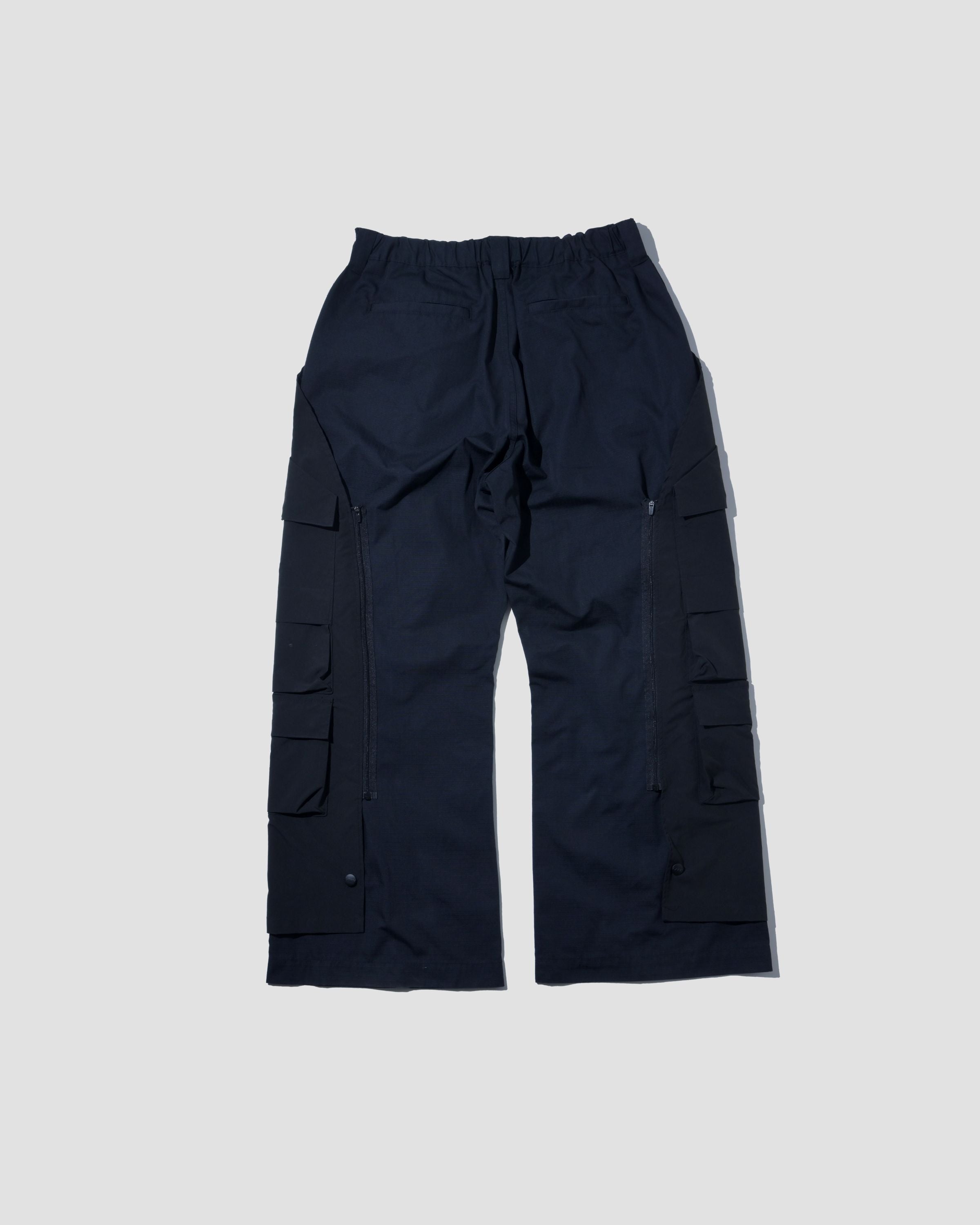 Detachable Ten Pockets Cargo Pants - Black