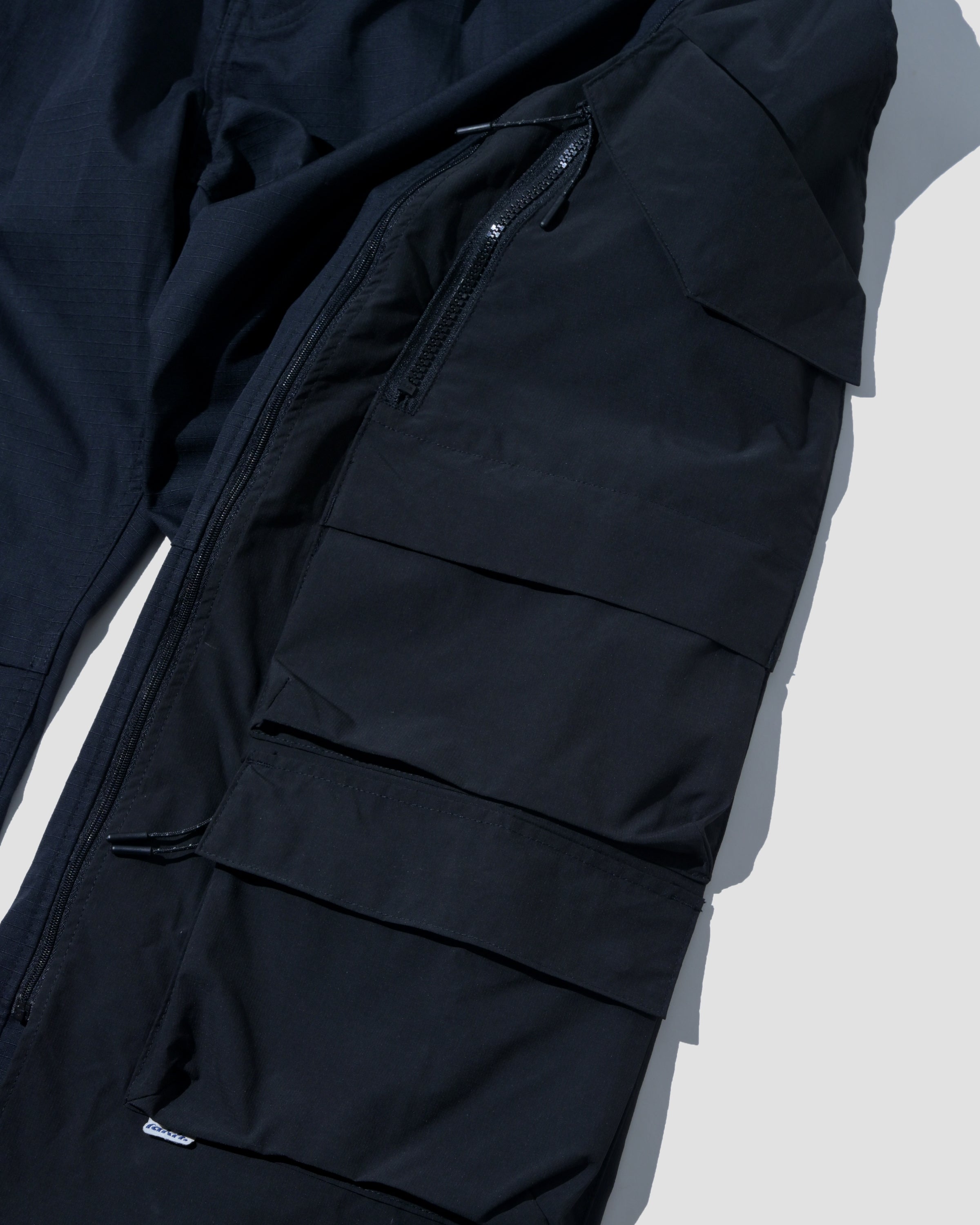 Detachable Ten Pockets Cargo Pants - Black