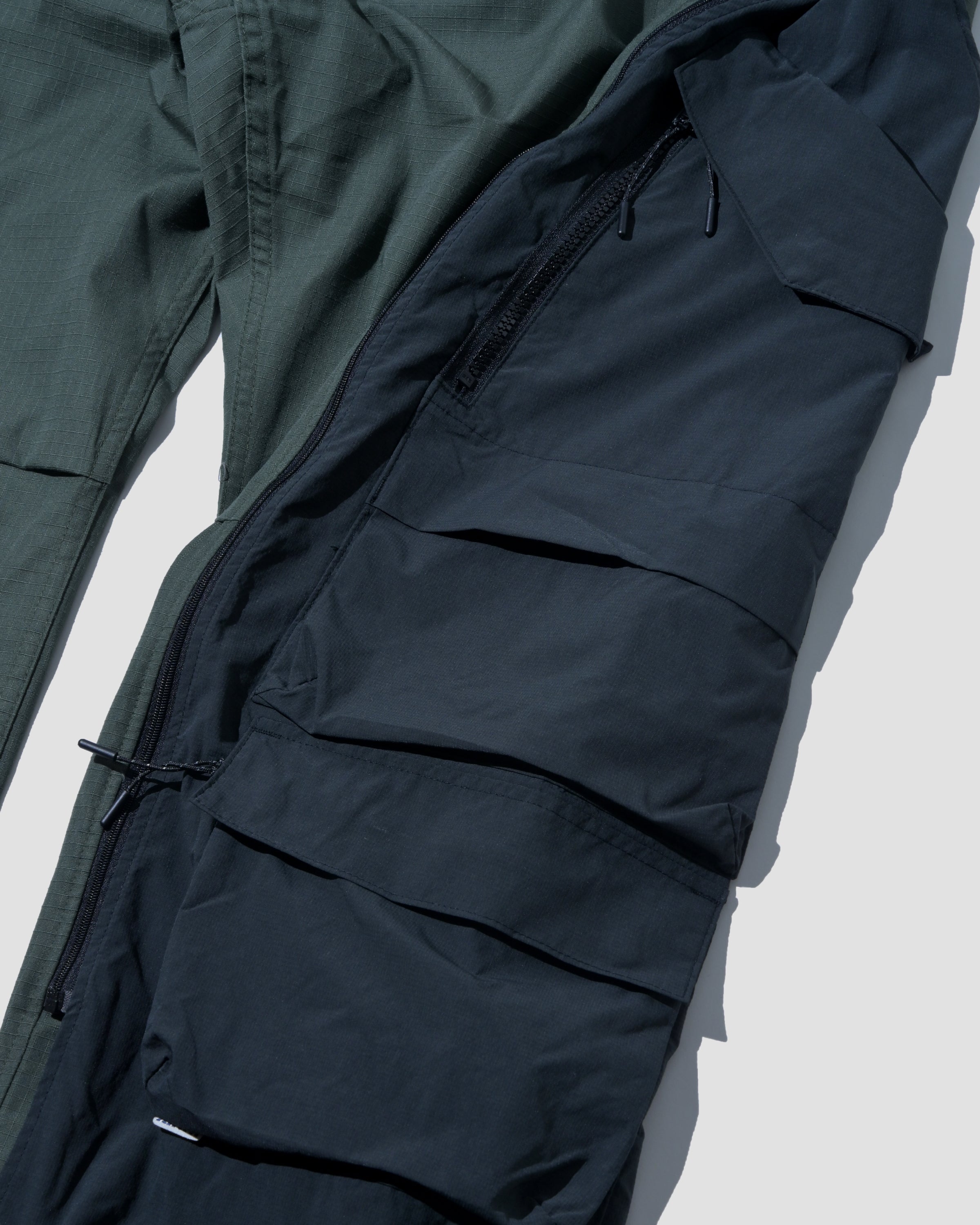 Detachable Ten Pockets Cargo Pants - Olive