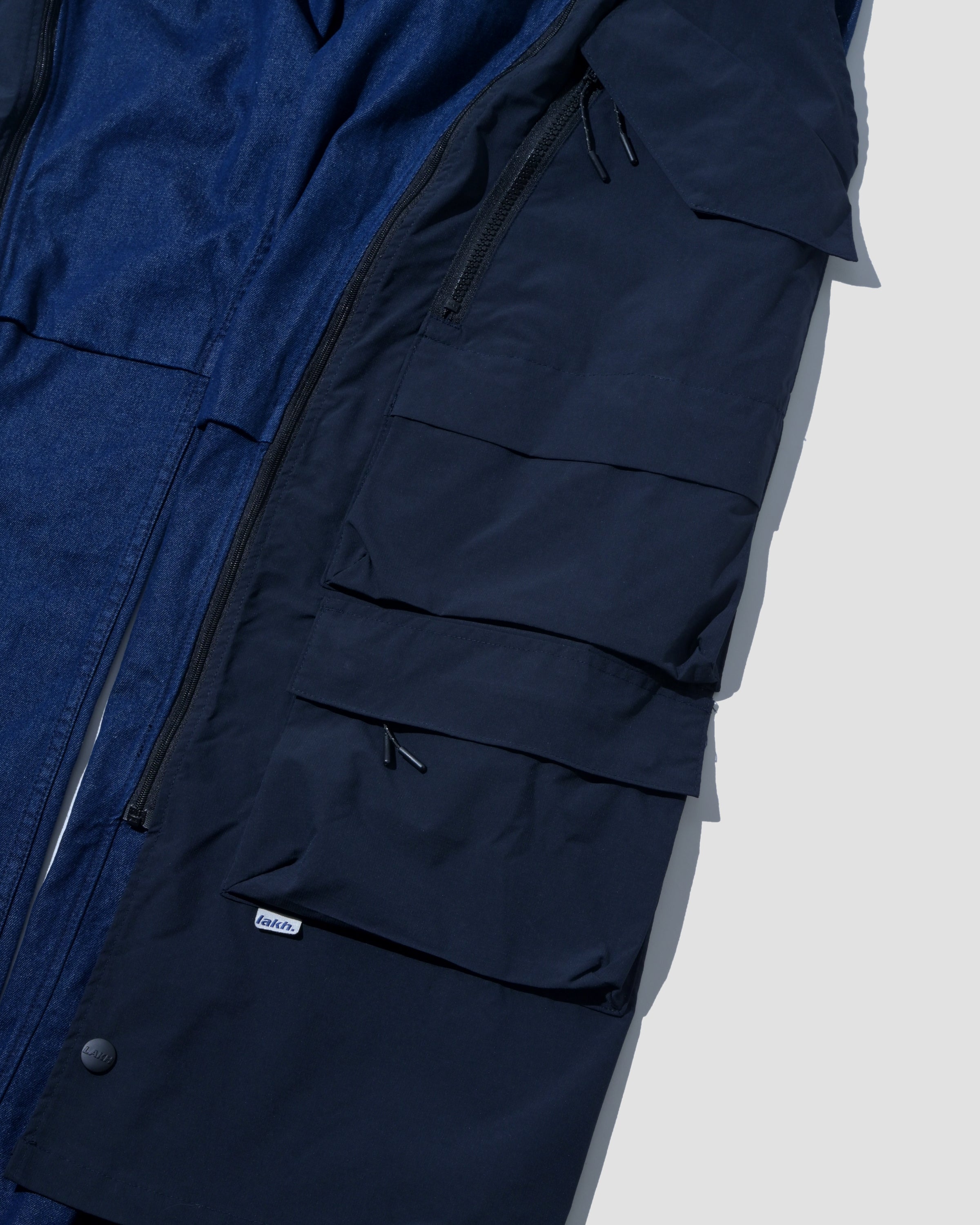 Detachable Ten Pockets Cargo Pants - Denim Navy