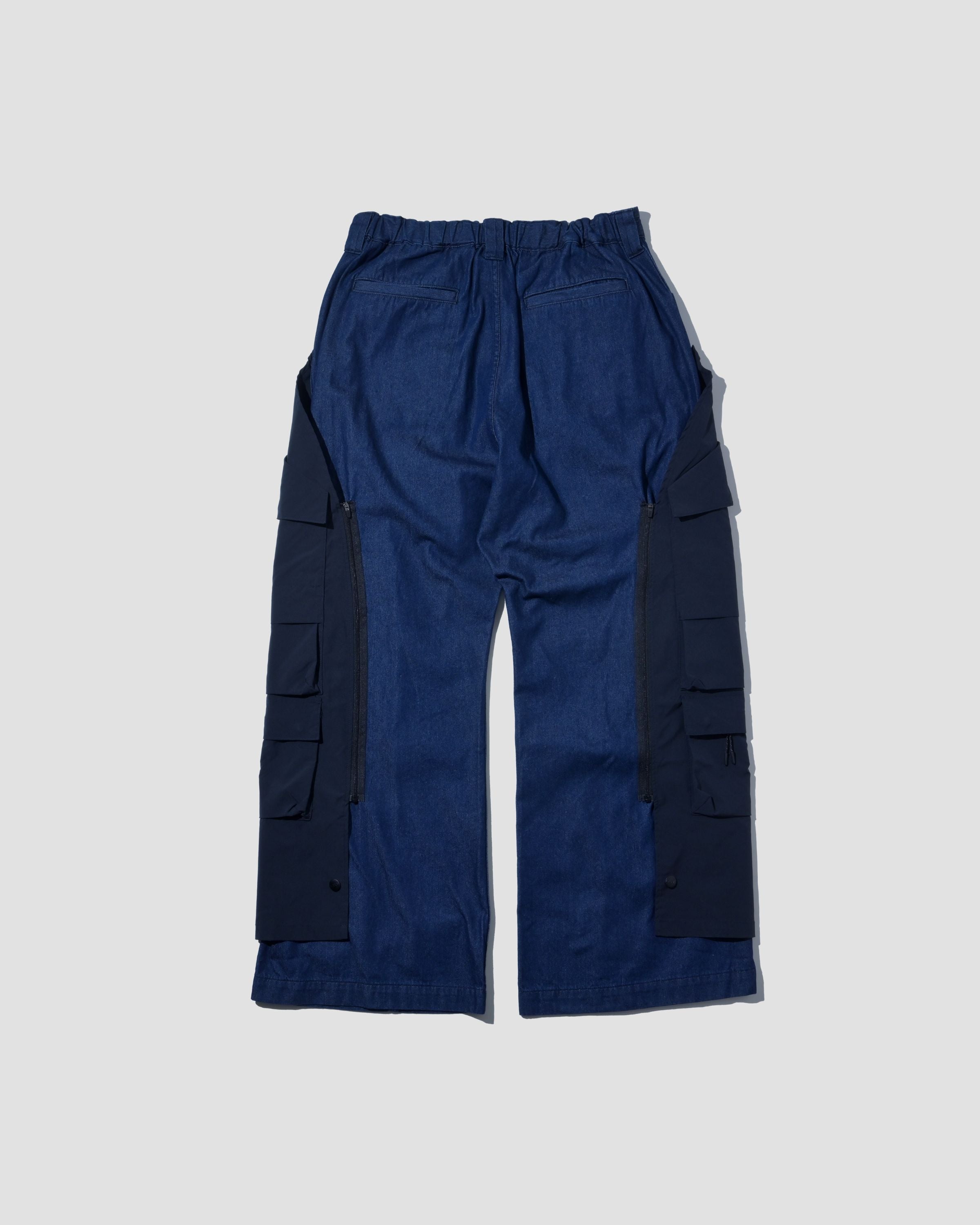 Detachable Ten Pockets Cargo Pants - Denim Navy