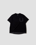 Distressed Layered Tee - Black