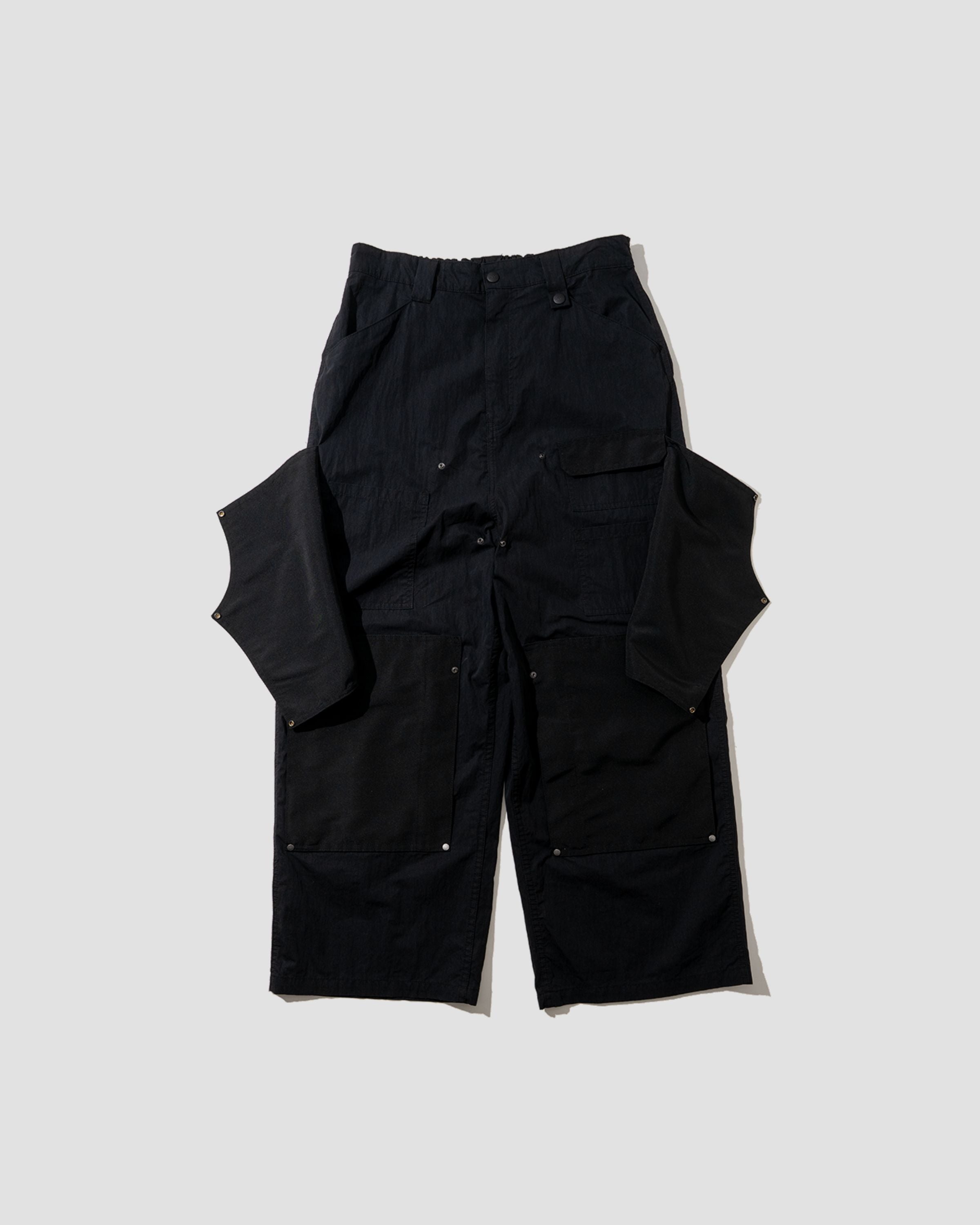 Double-Knee Functional Painter Pants - Black – LAKH