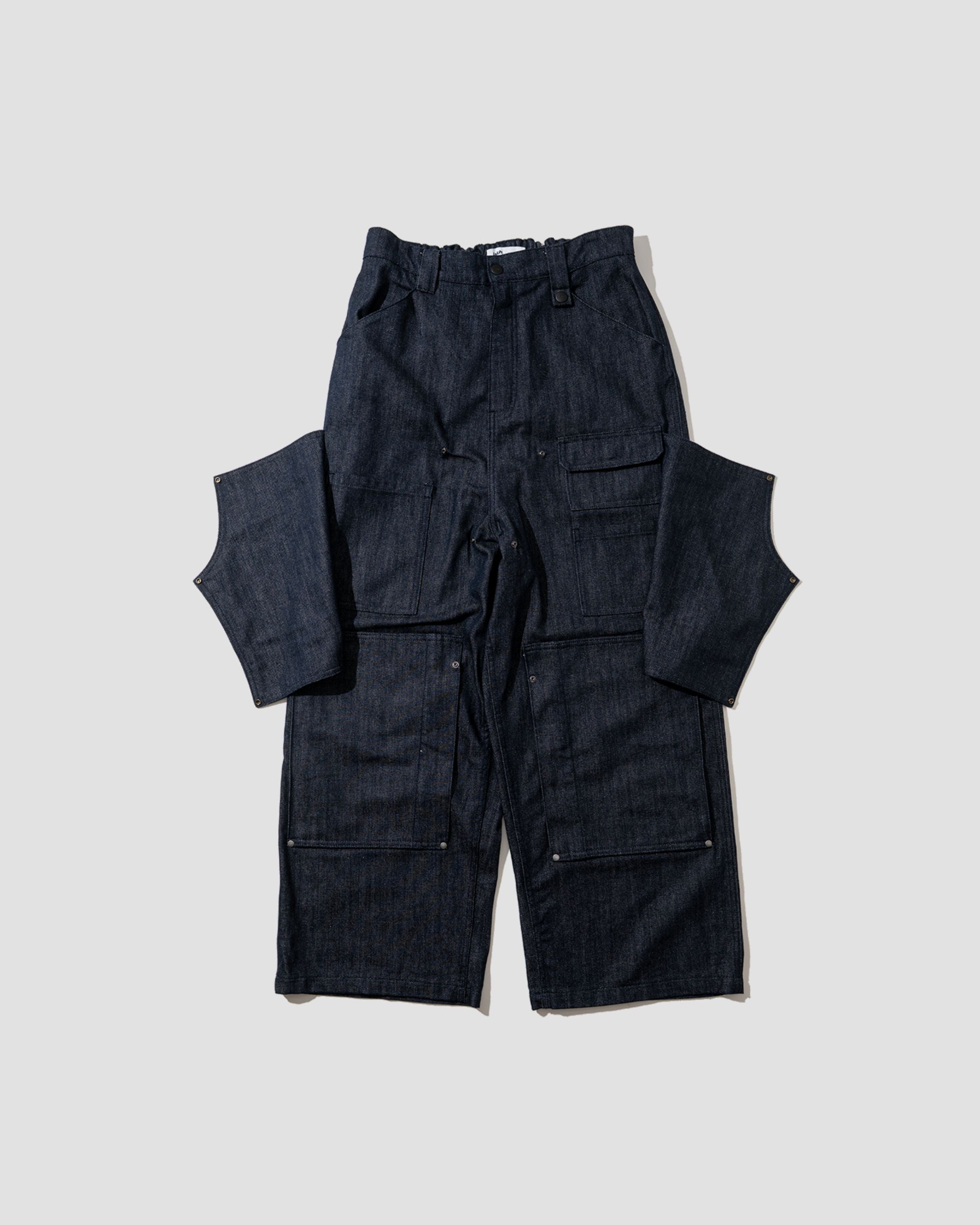 90s USA製 Double Knee Denim Painter Pants Double-Knee Functional Painter Pants - Denim Navy – LAKH
