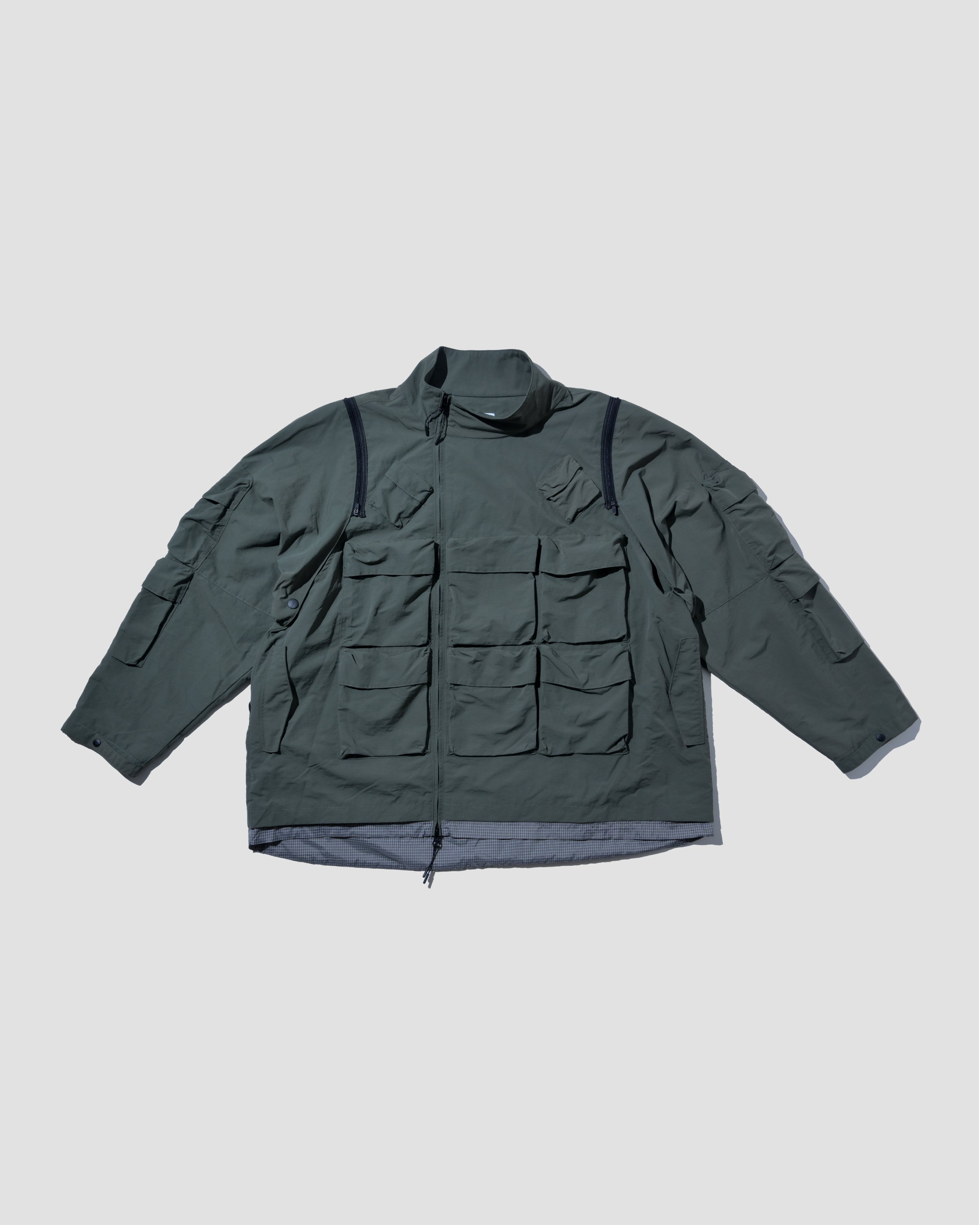 Double-way Detachable Vest Jacket - Army Green