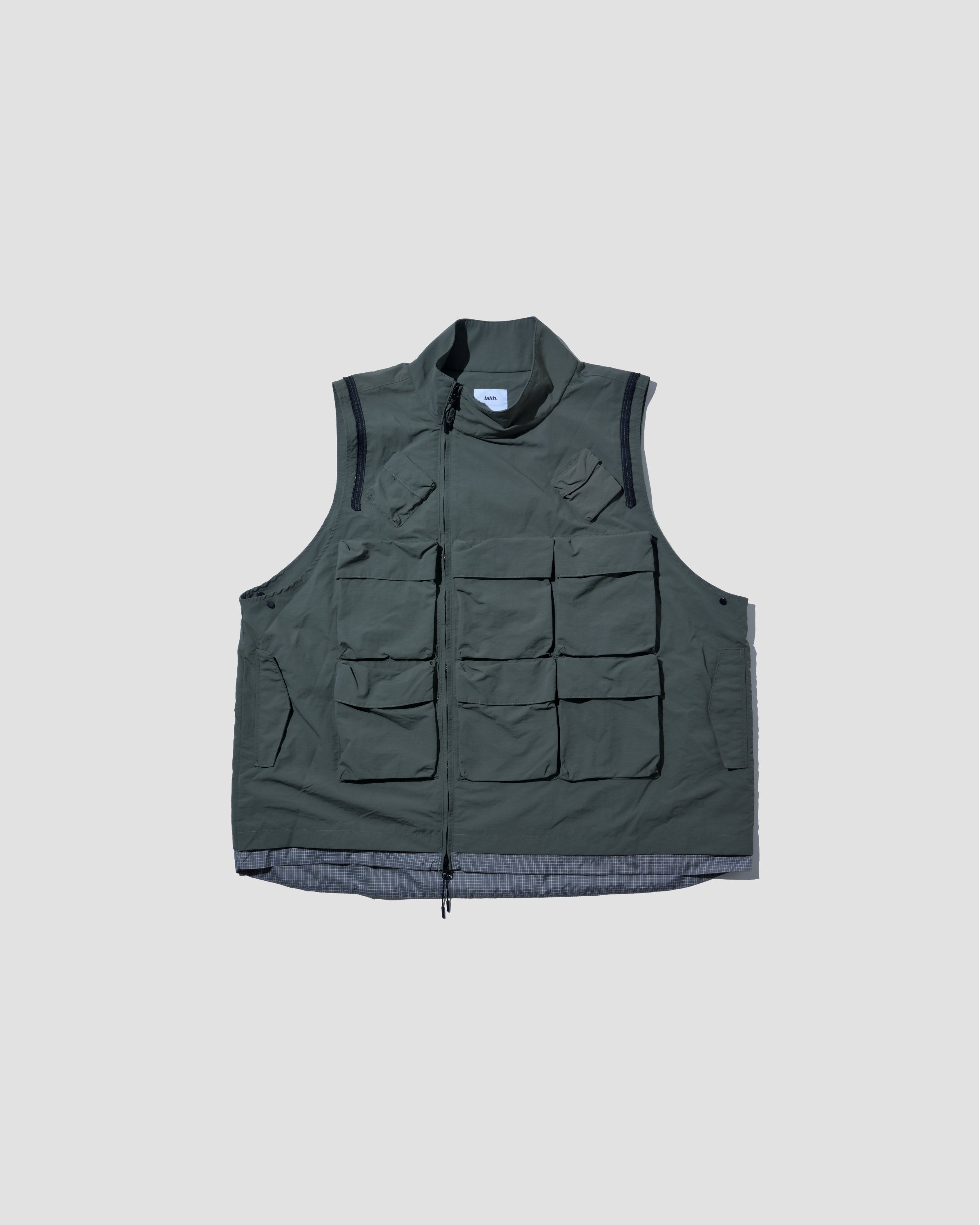 Double-way Detachable Vest Jacket - Army Green