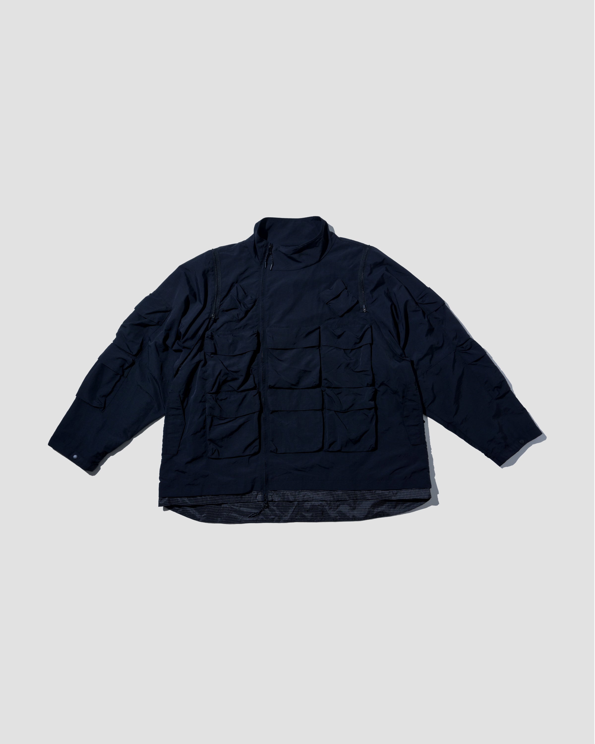 Double-way Detachable Vest Jacket - Black