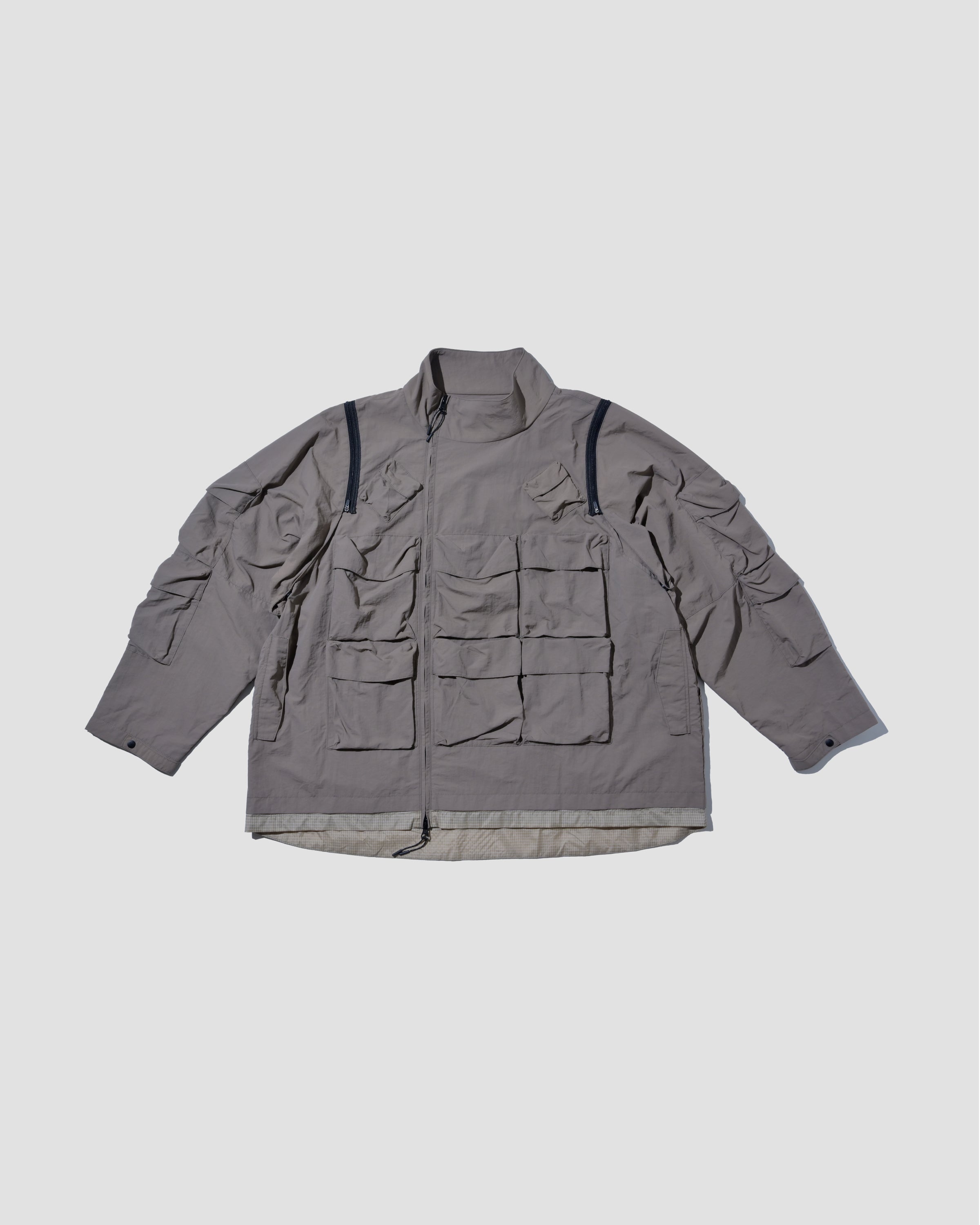 Double-way Detachable Vest Jacket - Khaki