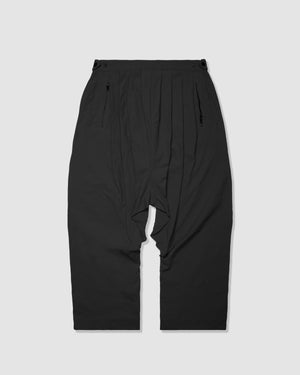 Drop Crotch Loose Pants - Black
