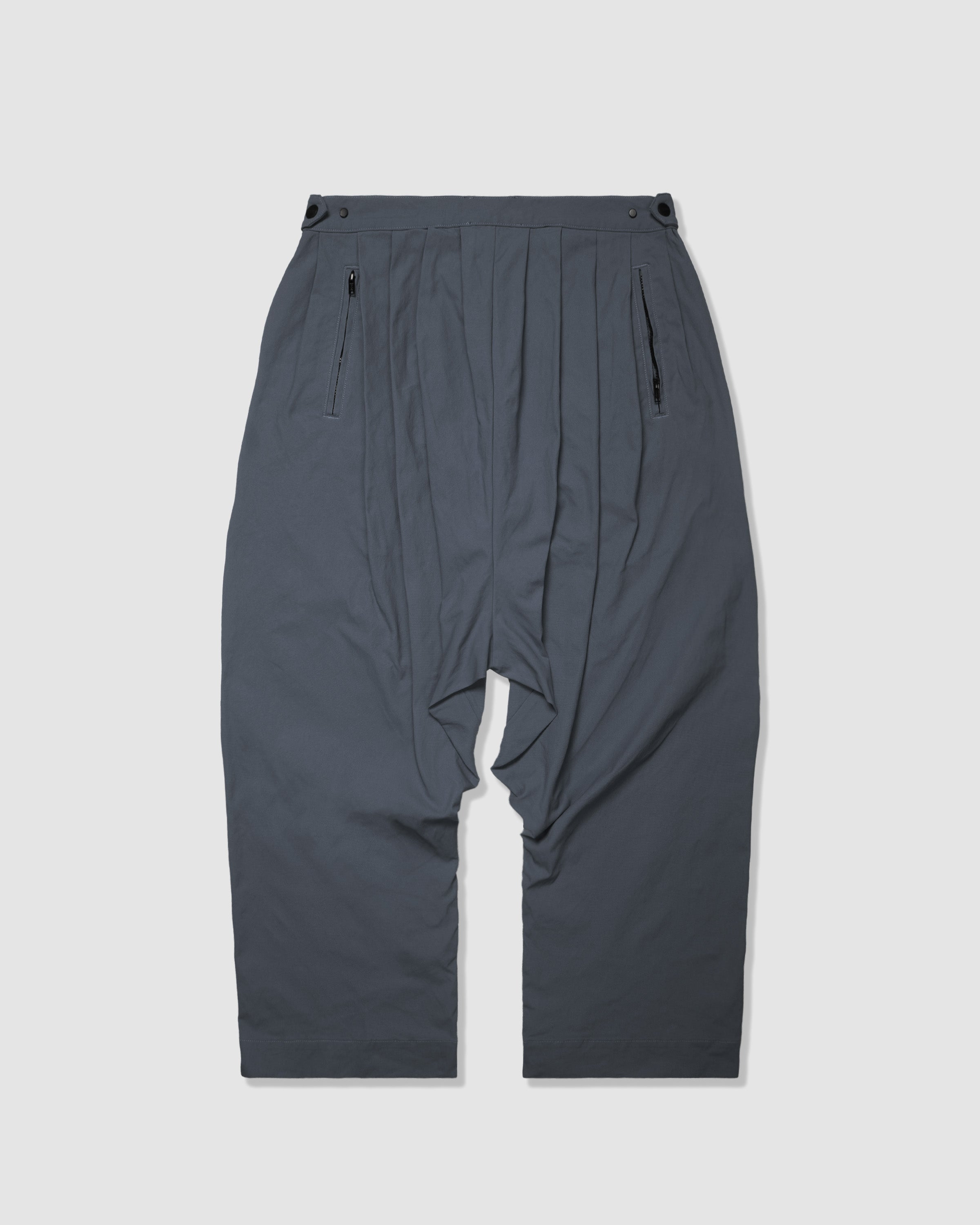 Drop Crotch Loose Pants - Grey