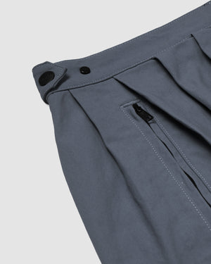 Drop Crotch Loose Pants - Grey