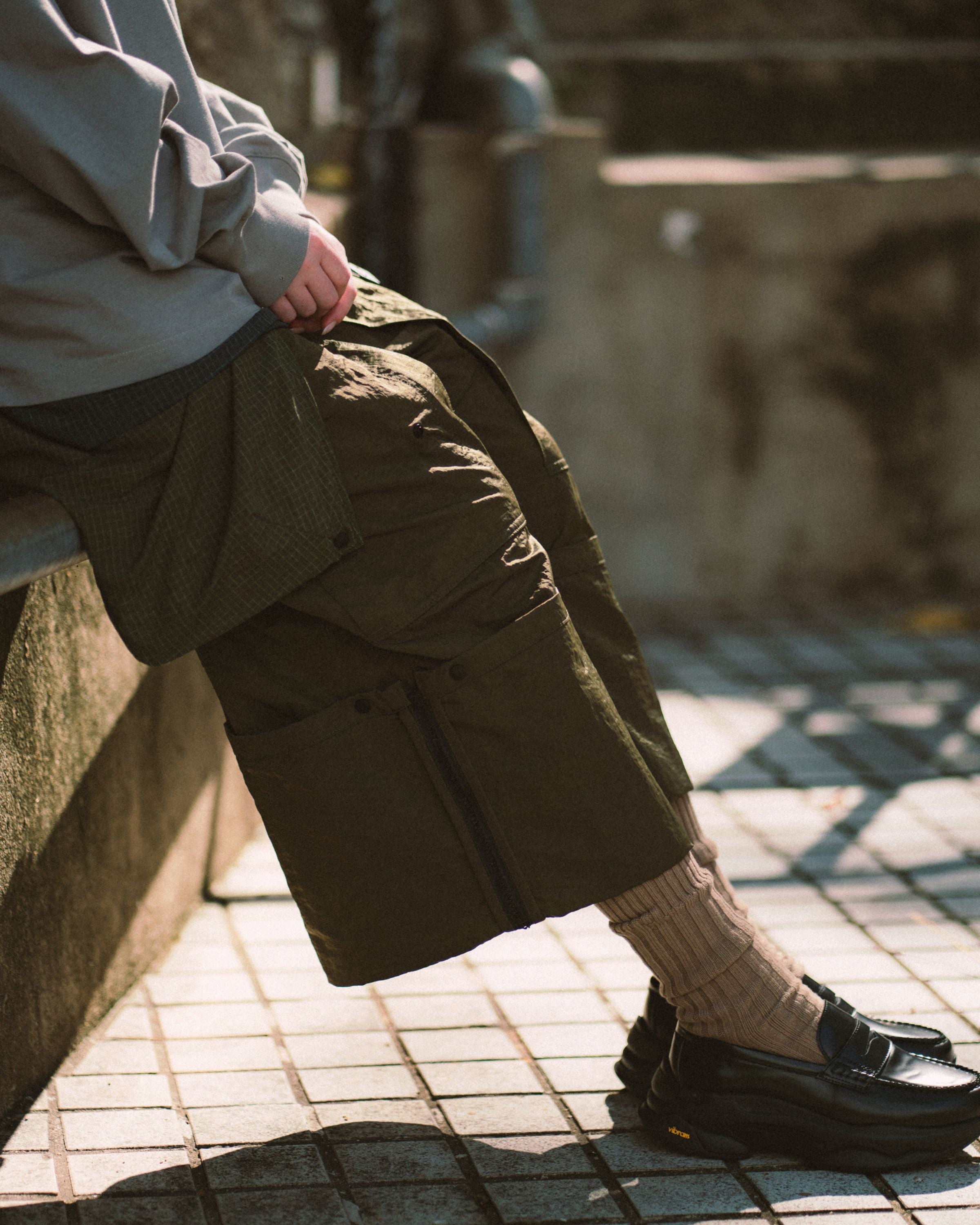 Reformed Heli-Crew Flared Pants - Olive