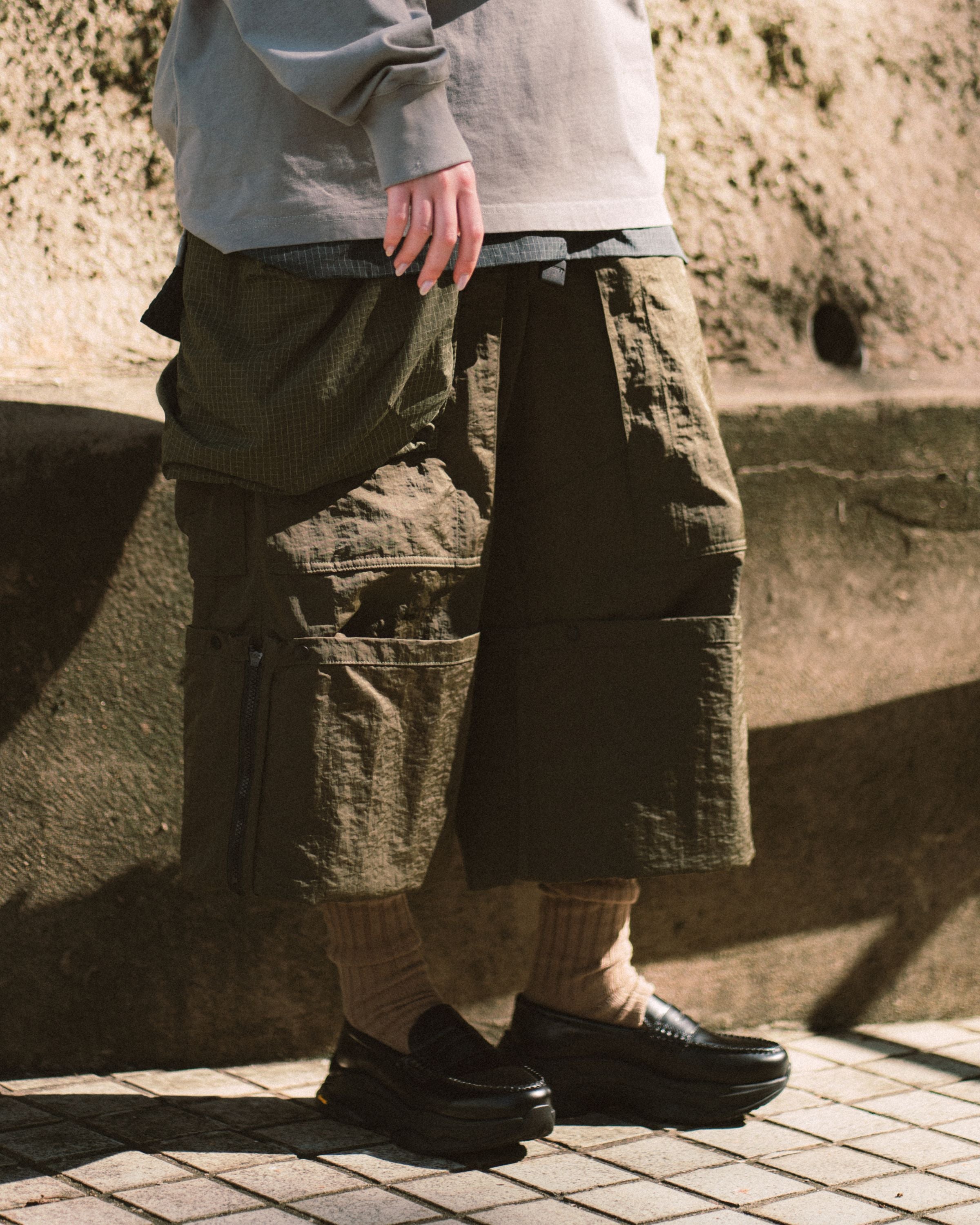 Reformed Heli-Crew Flared Pants - Olive