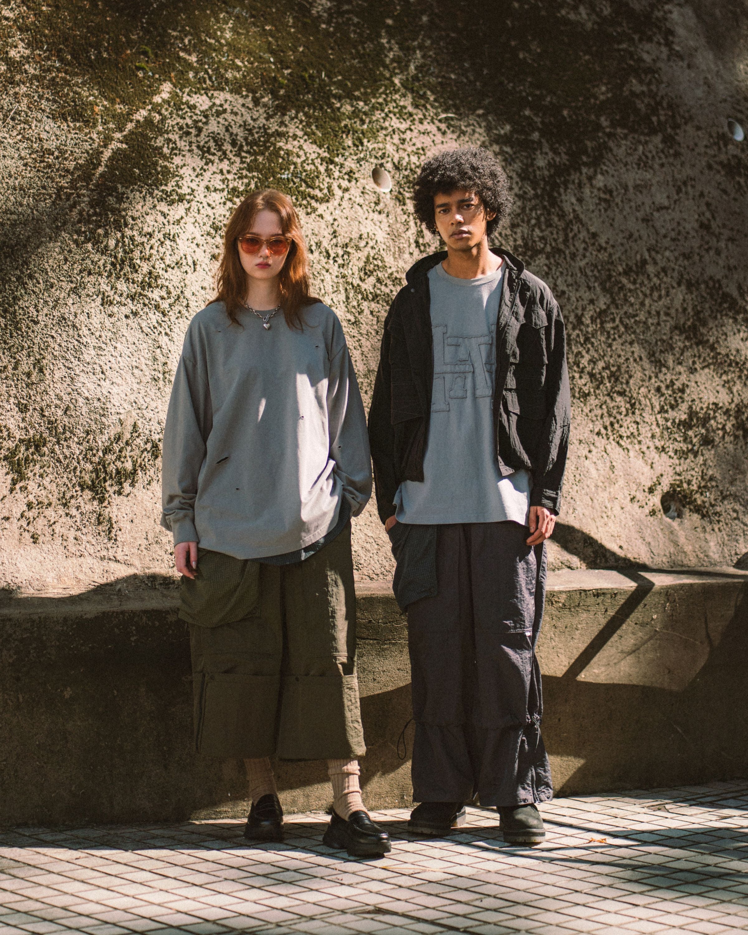 Reformed Heli-Crew Flared Pants - Grey