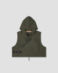 Flip Snap Pocket Vest - Olive