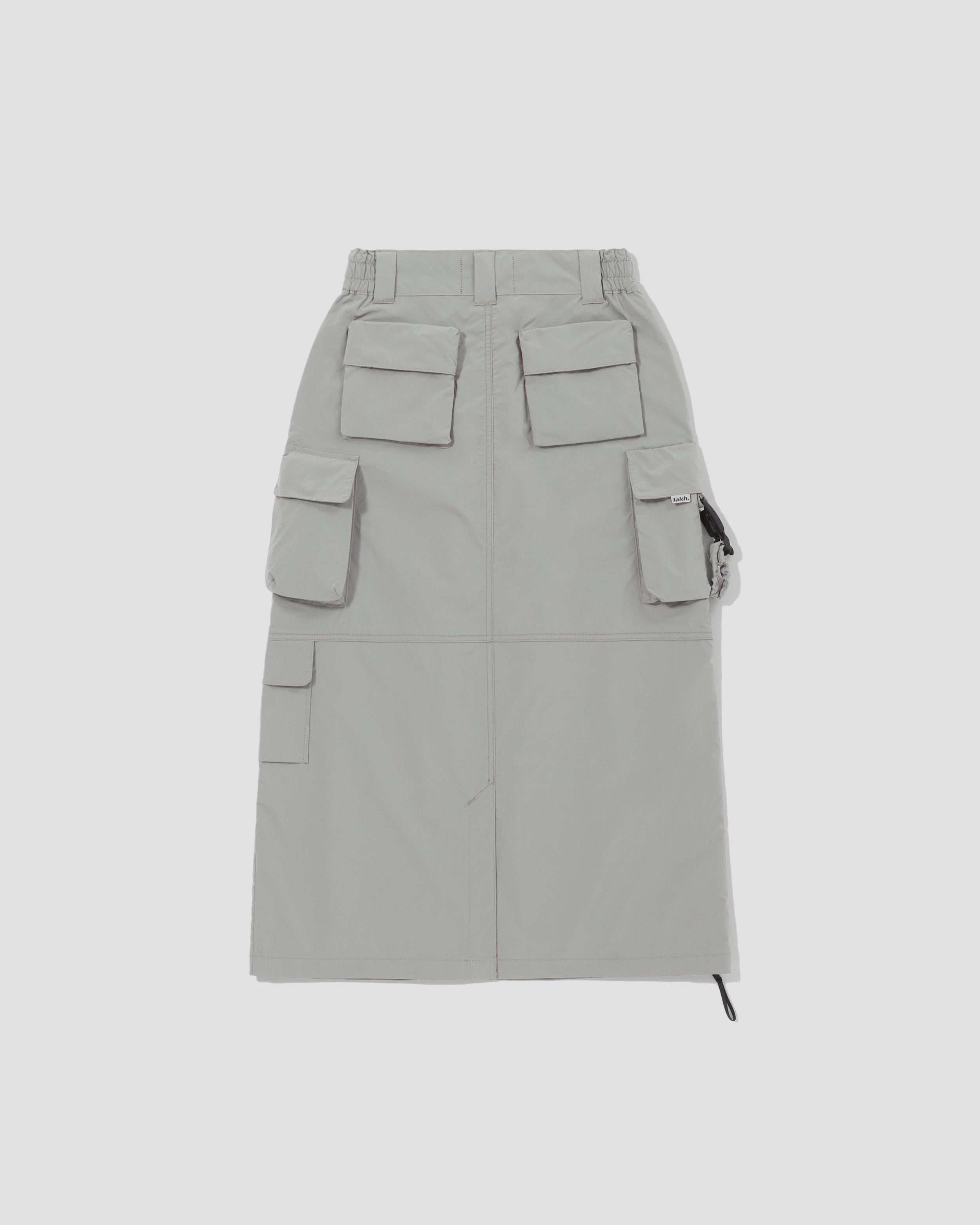 Functional Ten Pockets Skirt - Light Grey