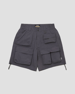 Functional Ten Pockets Cargo Shorts - Steel Blue